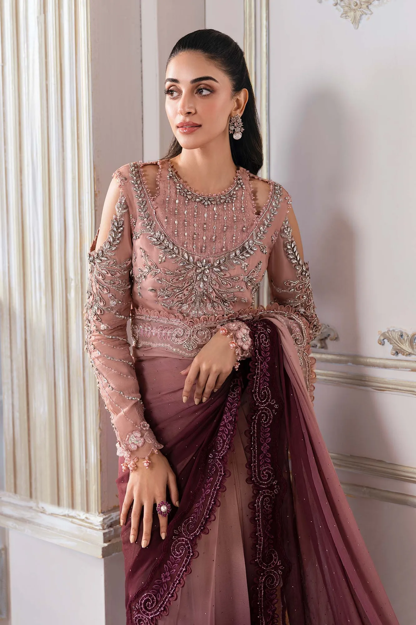 Maria B Embroidered 2025 Raw Silk – view 5 – Poshaq