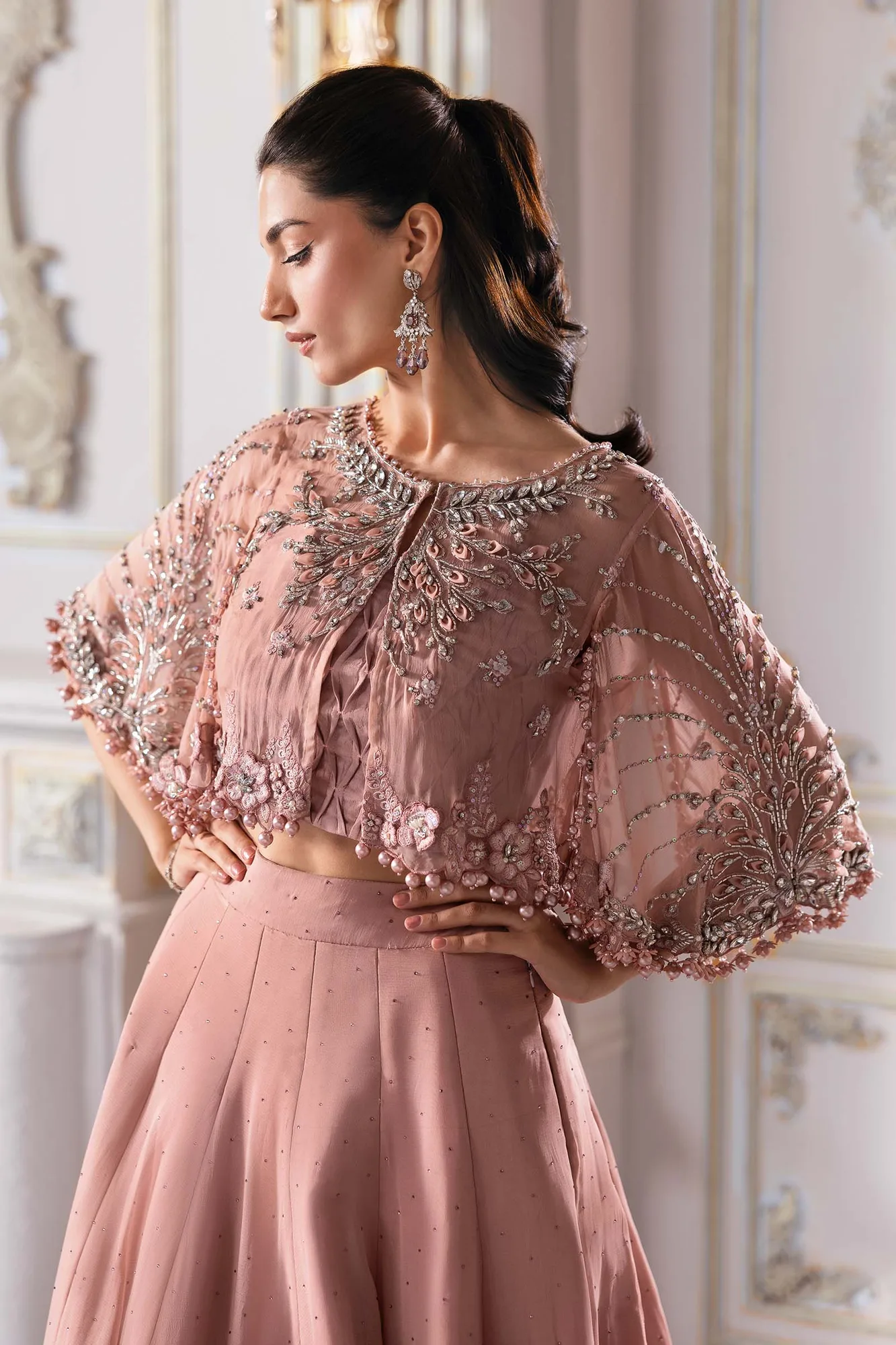 Maria B Embroidered 2025 Raw Silk – view 6 – Poshaq