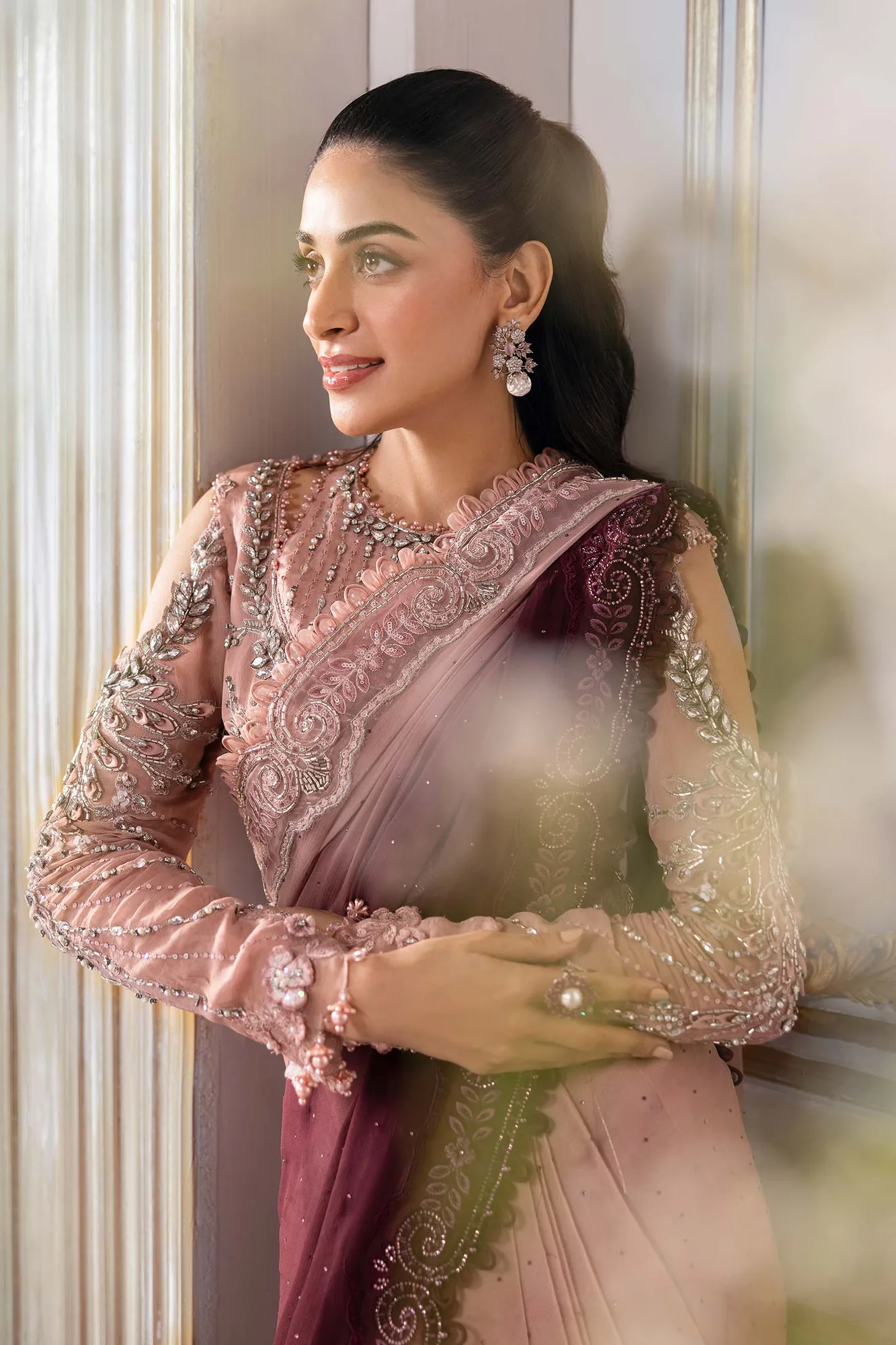 Maria B Embroidered 2025 Raw Silk – view 8 – Poshaq