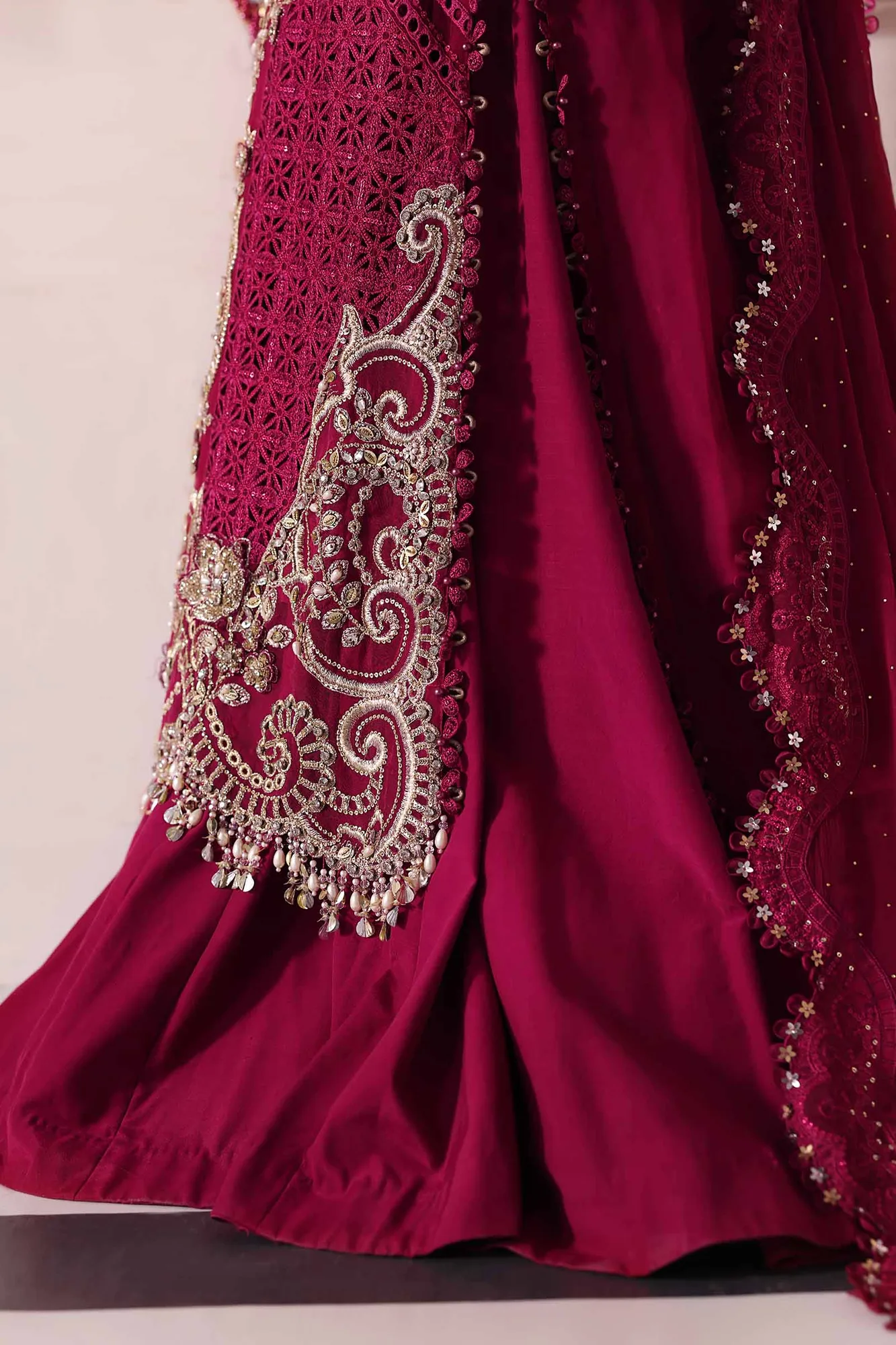 Maria B Embroidered 2025 Raw Silk – view 11 – Poshaq