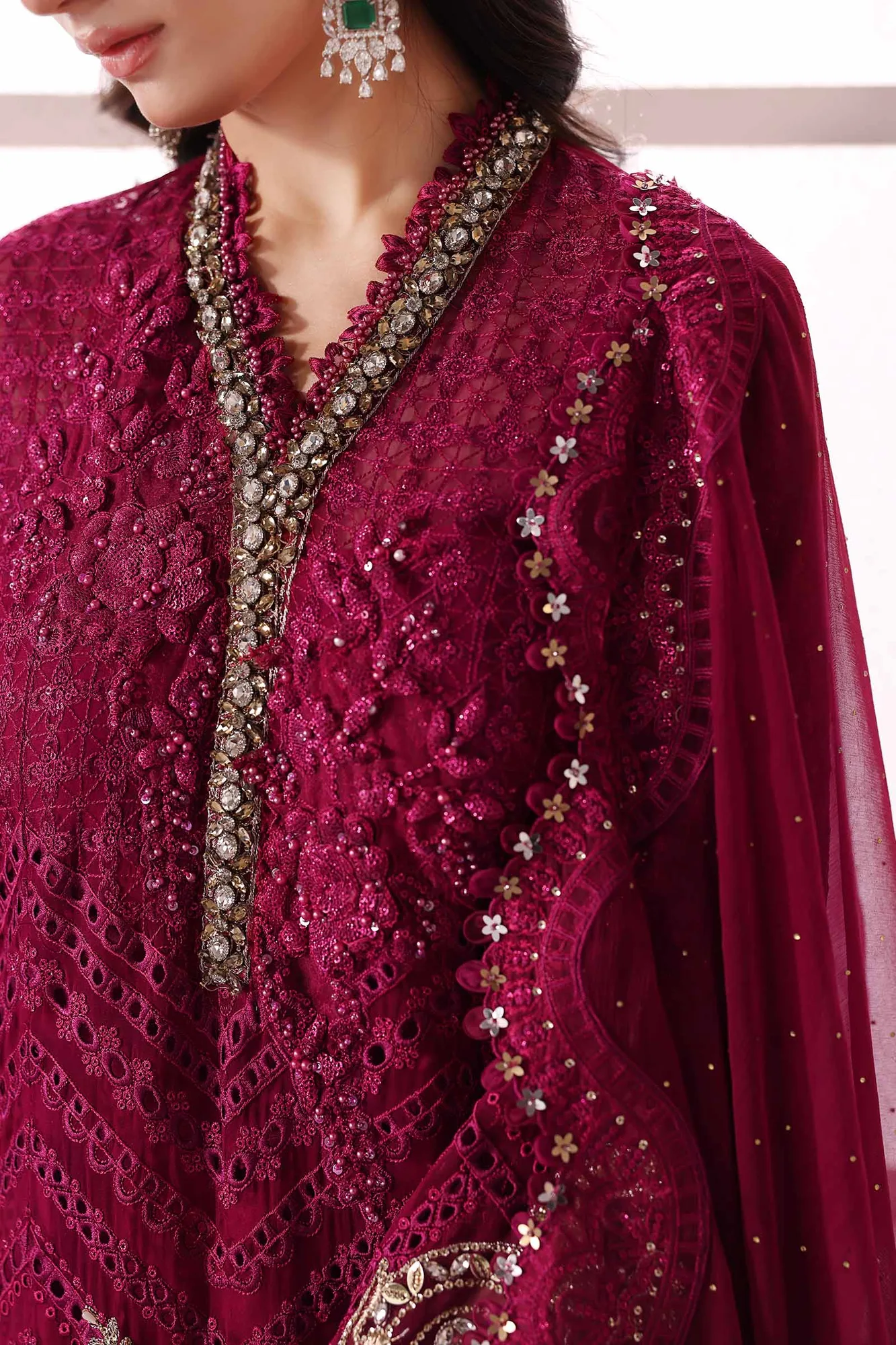 Maria B Embroidered 2025 Raw Silk – view 12 – Poshaq