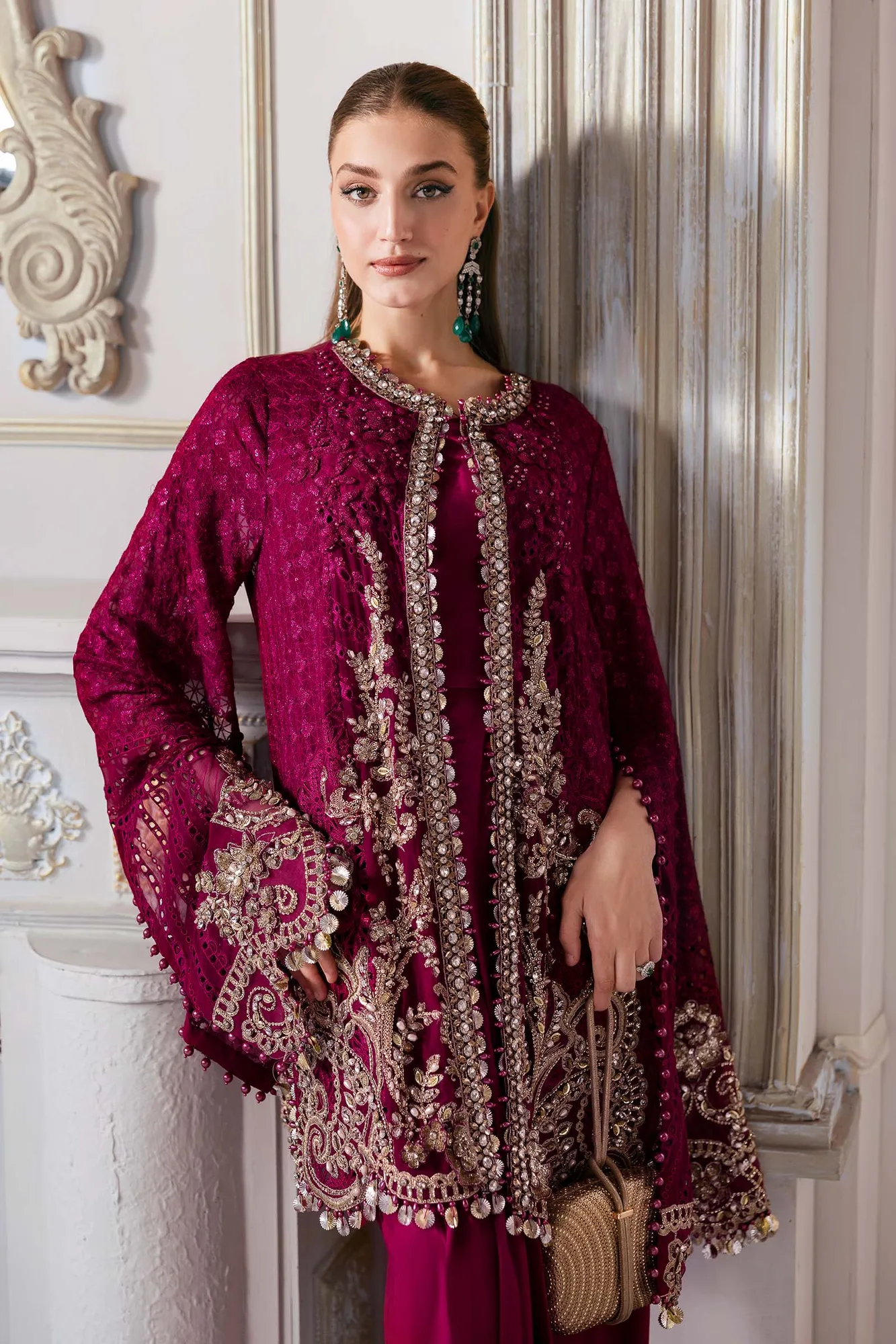 Maria B Embroidered 2025 Raw Silk – view 13 – Poshaq