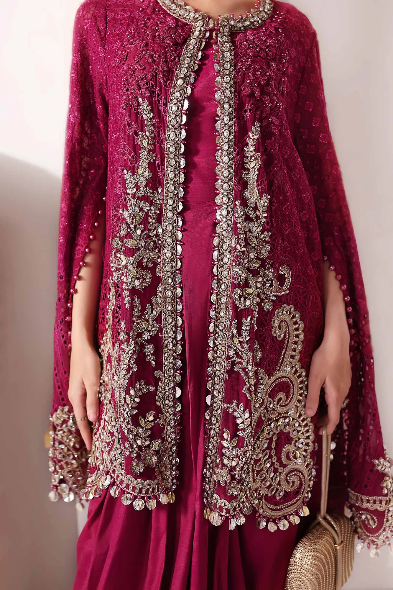 Maria B Embroidered 2025 Raw Silk – view 14 – Poshaq