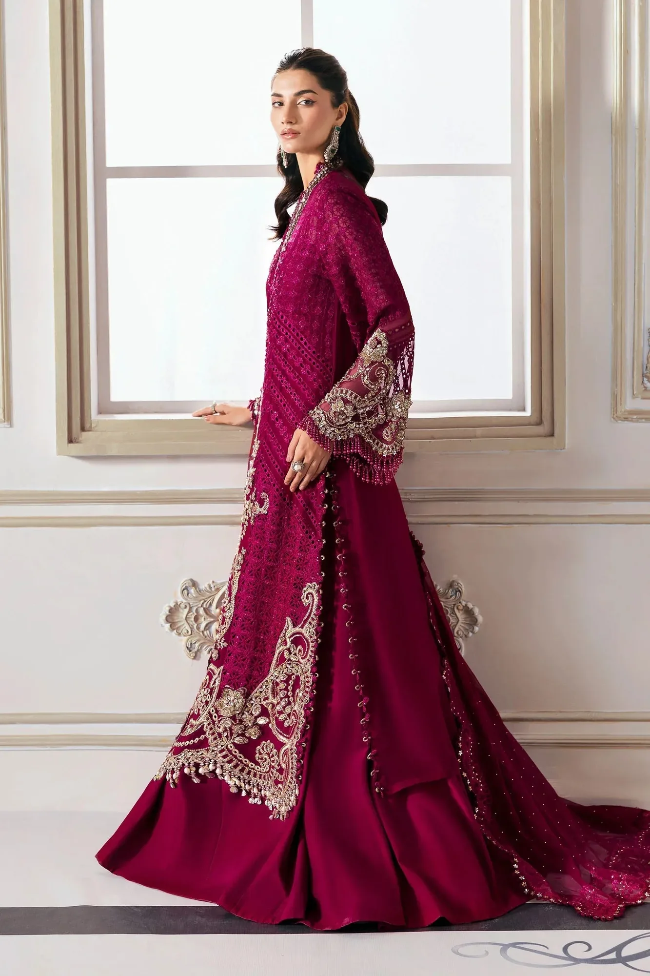 Maria B Embroidered 2025 Raw Silk – view 15 – Poshaq