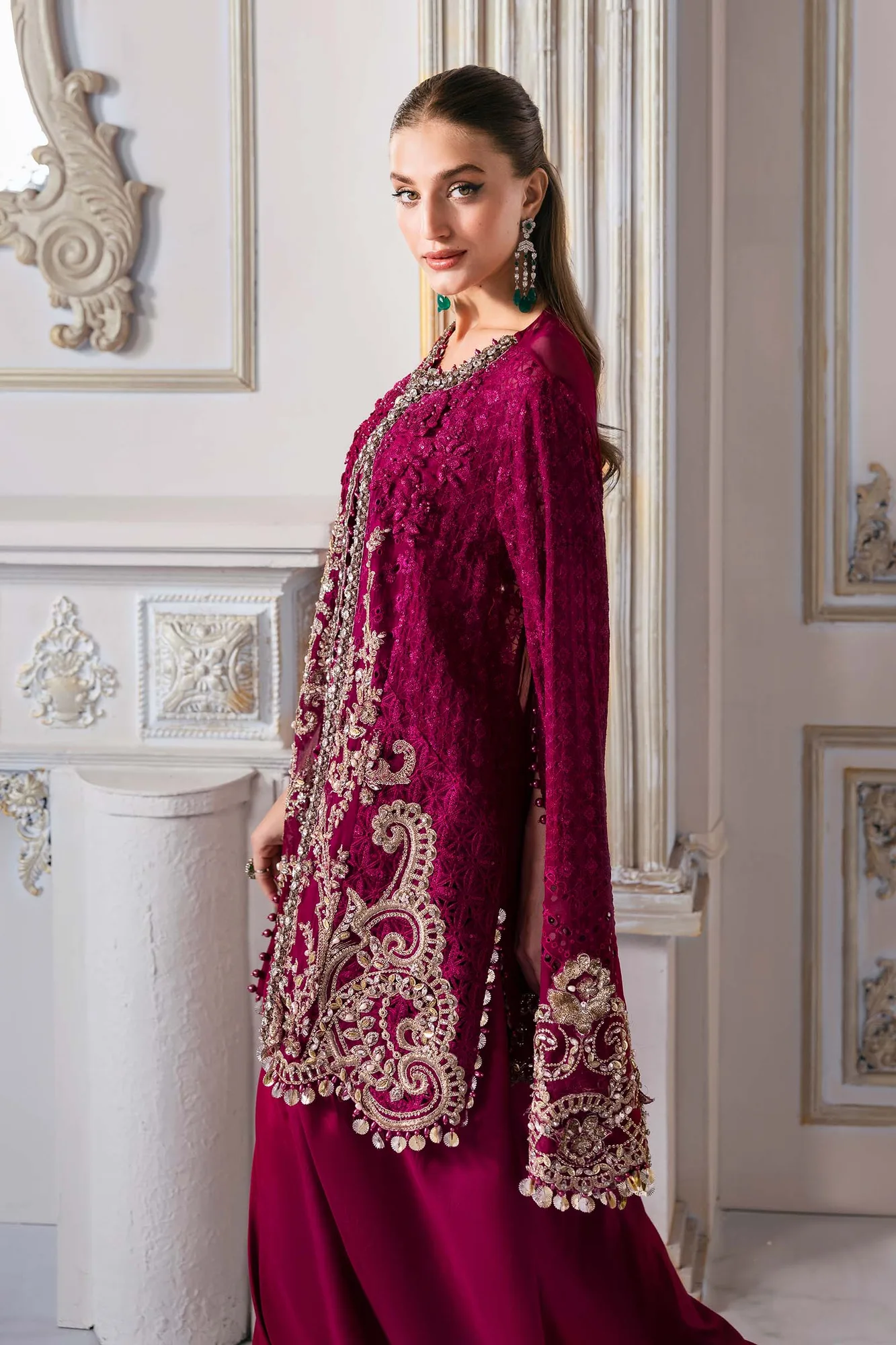Maria B Embroidered 2025 Raw Silk – view 17 – Poshaq