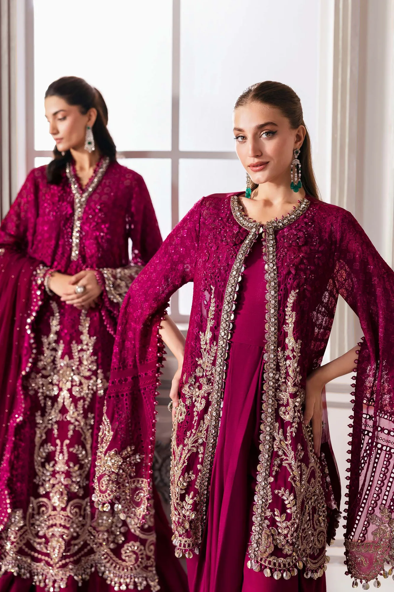 Maria B Embroidered 2025 Raw Silk – view 2 – Poshaq