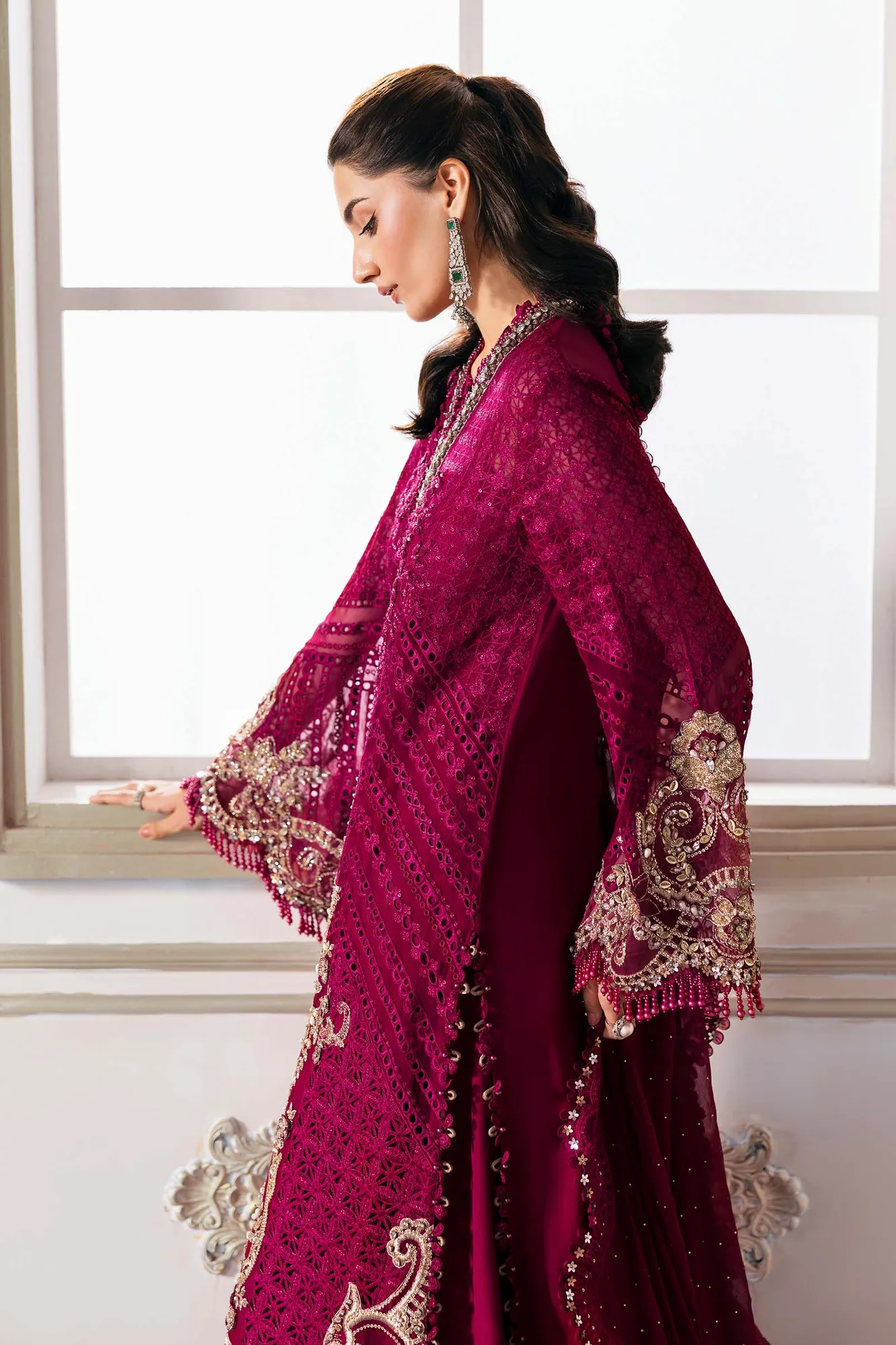Maria B Embroidered 2025 Raw Silk – view 7 – Poshaq
