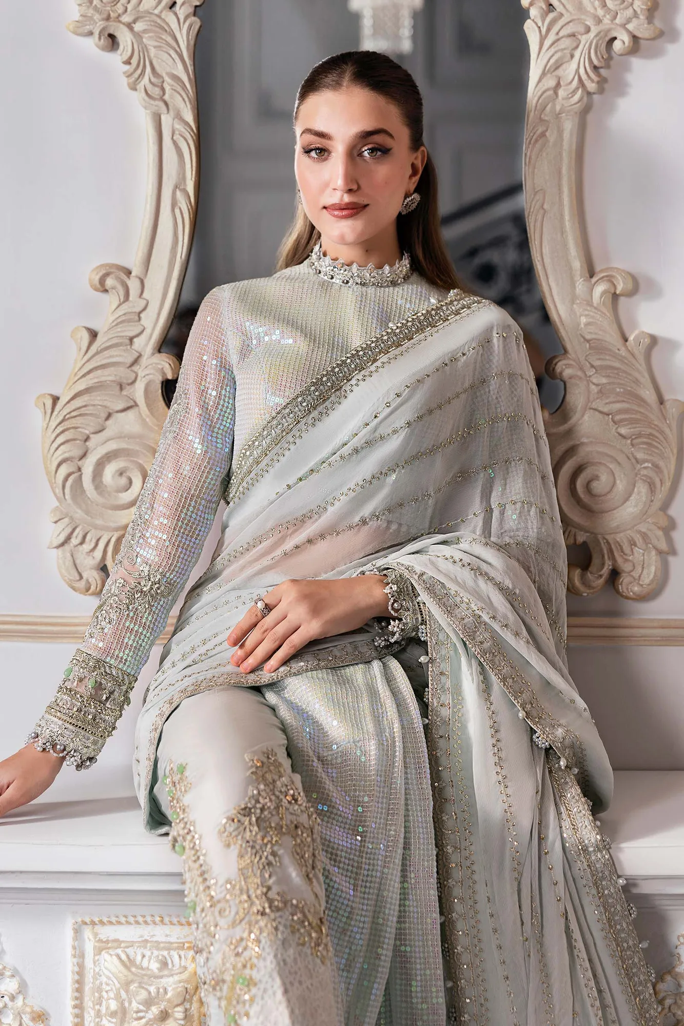 Maria B Embroidered 2025 Organza – view 10 – Poshaq