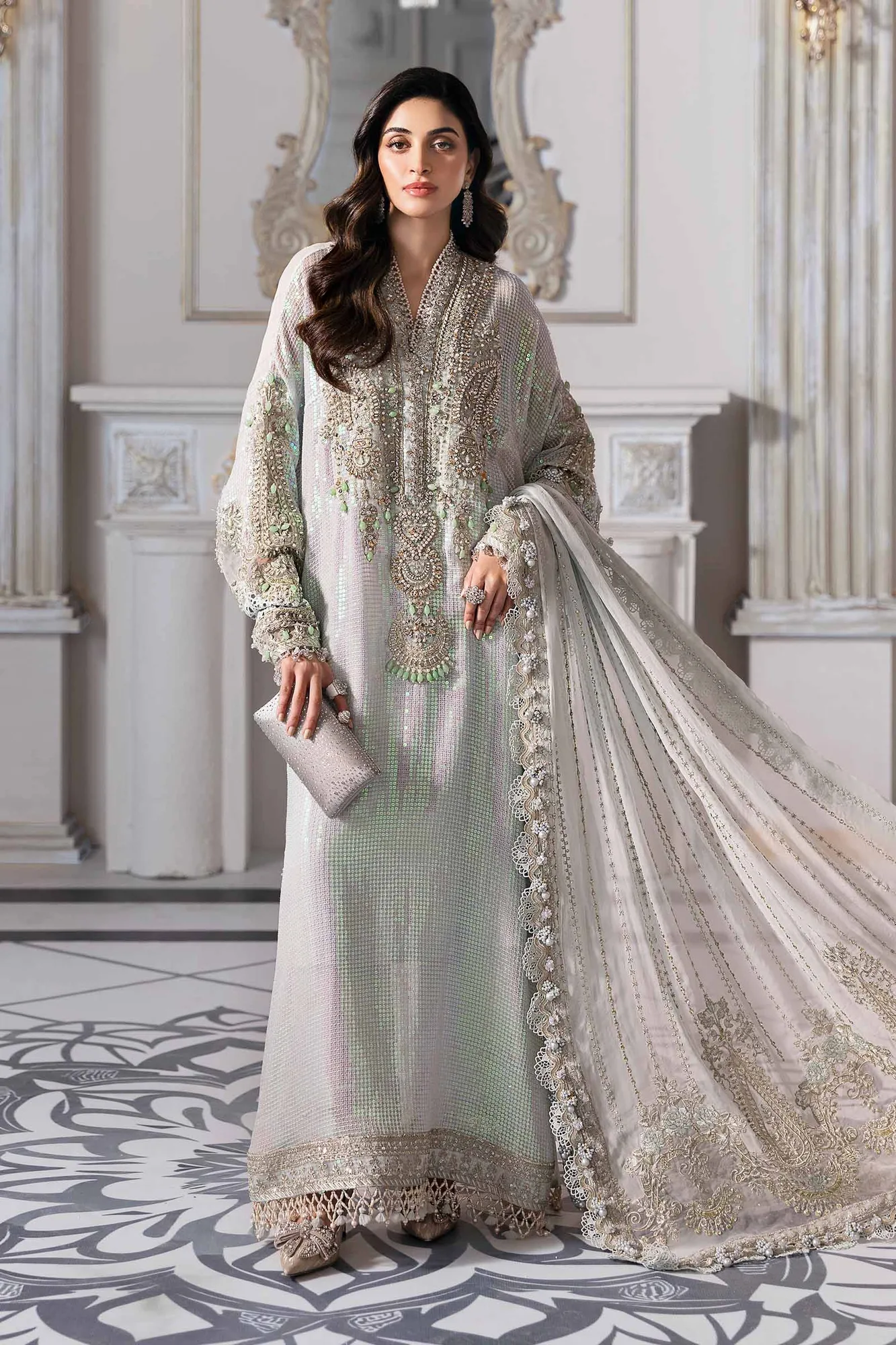 Maria B Embroidered 2025 Organza – view 14 – Poshaq