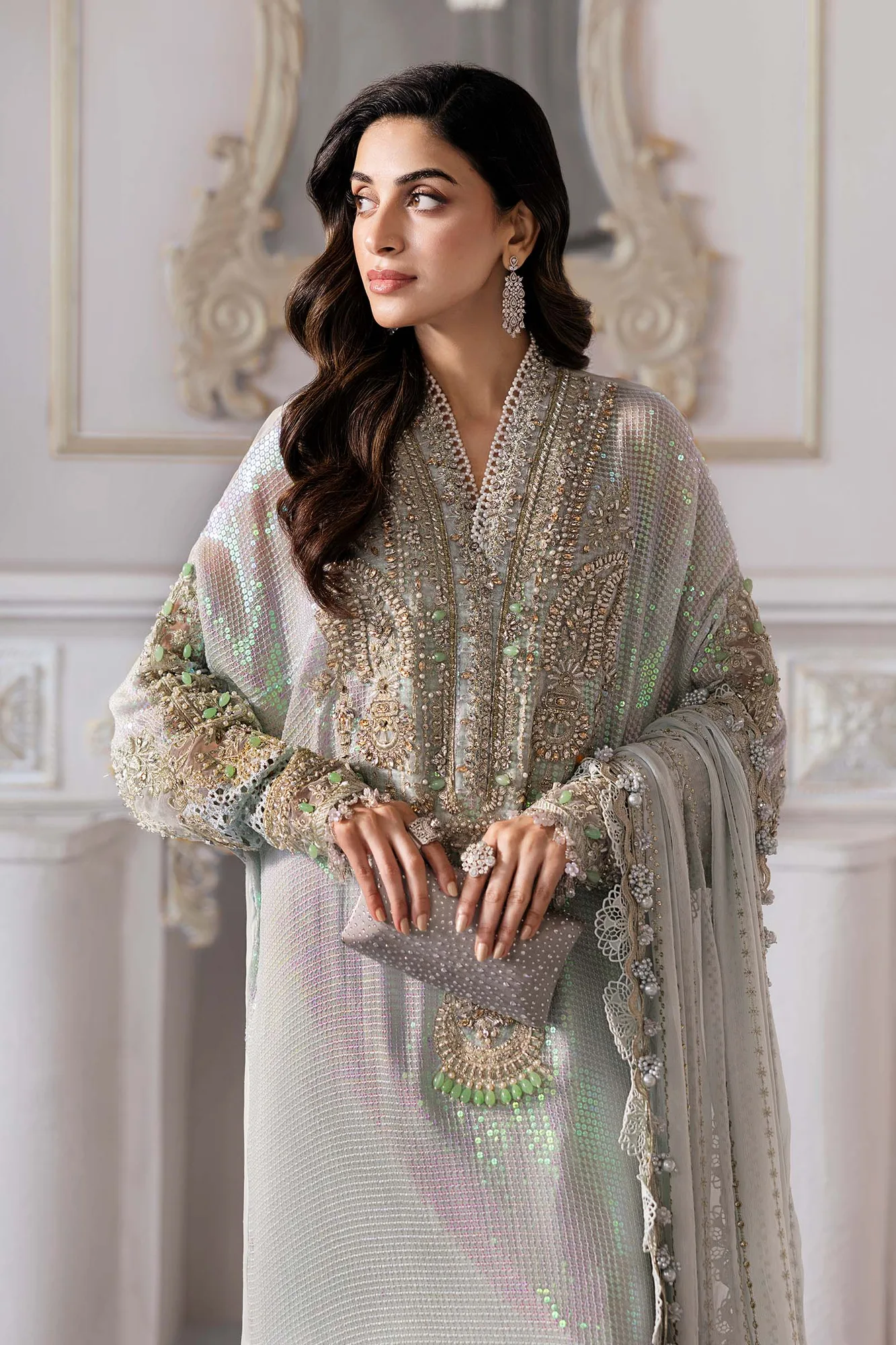 Maria B Embroidered 2025 Organza – view 5 – Poshaq