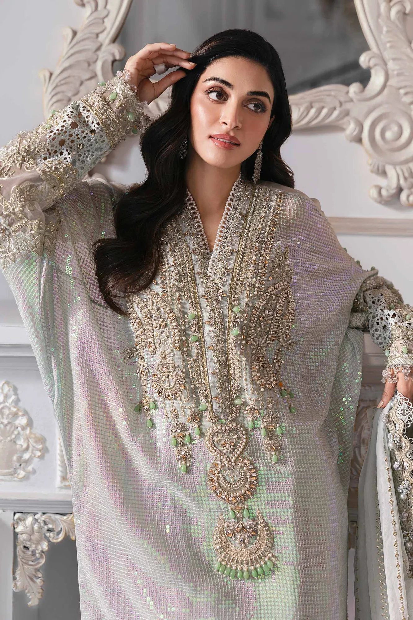 Maria B Embroidered 2025 Organza – view 6 – Poshaq