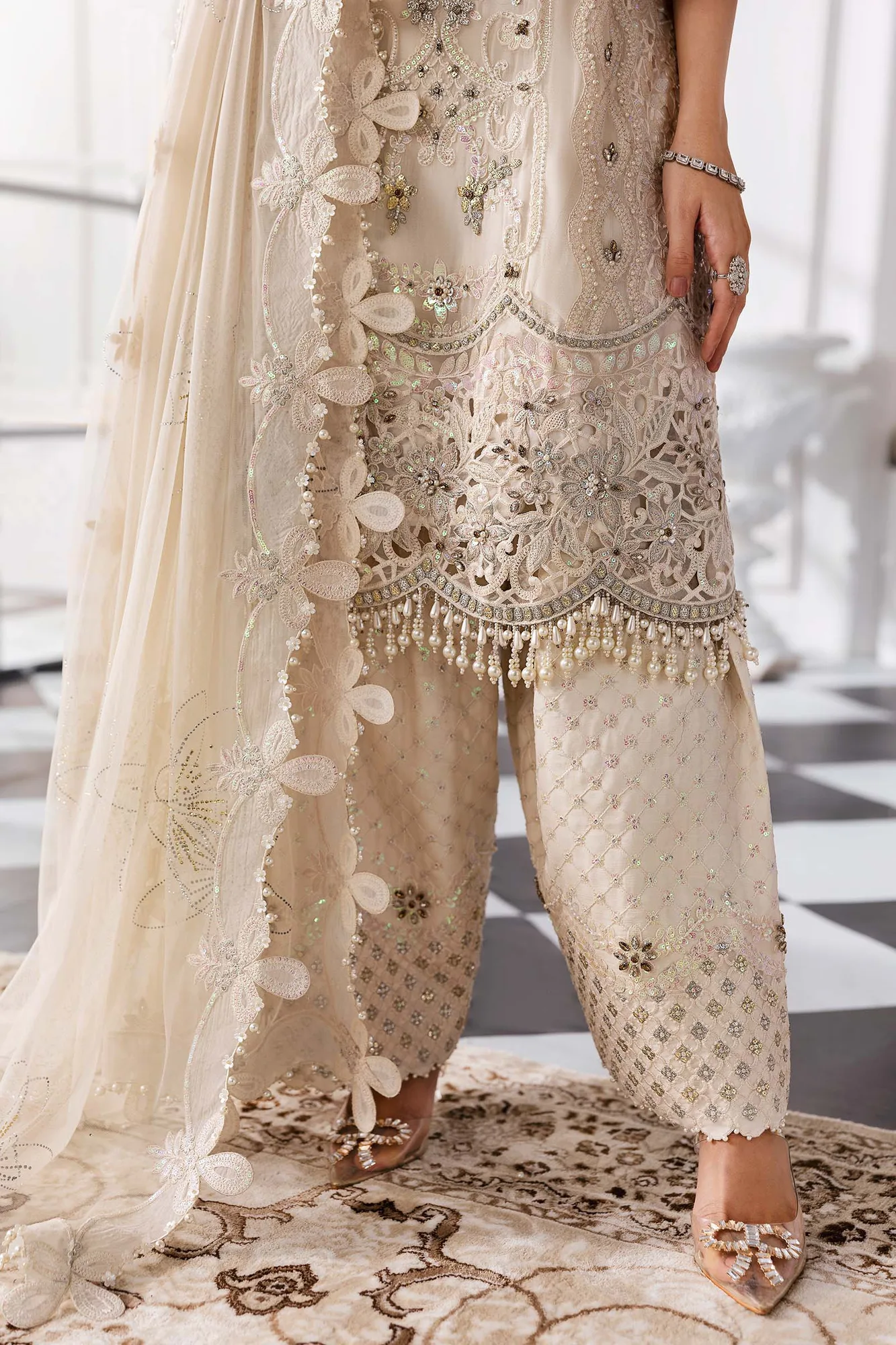 Maria B Embroidered 2025 Raw Silk – view 11 – Poshaq