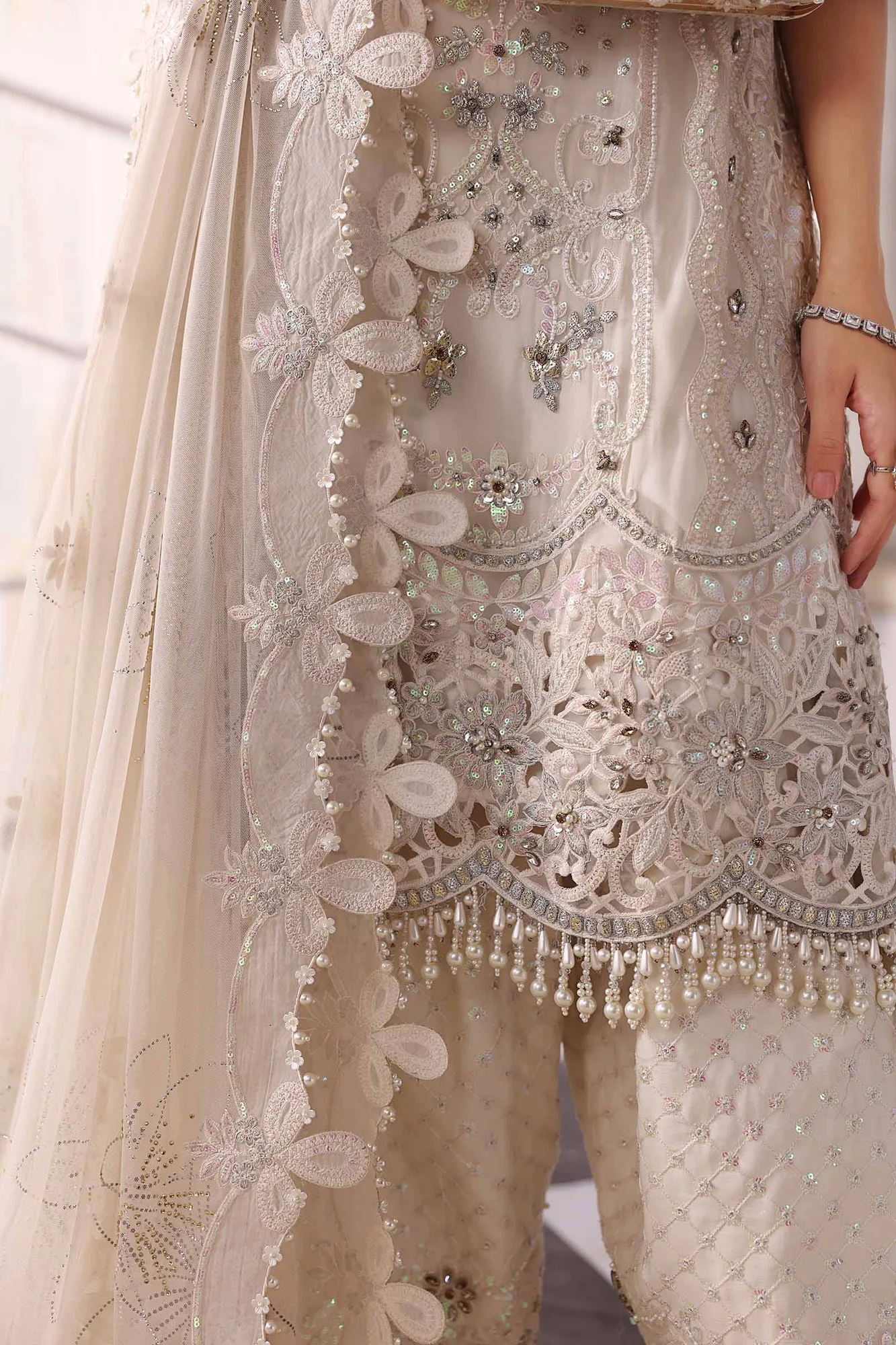 Maria B Embroidered 2025 Raw Silk – view 12 – Poshaq