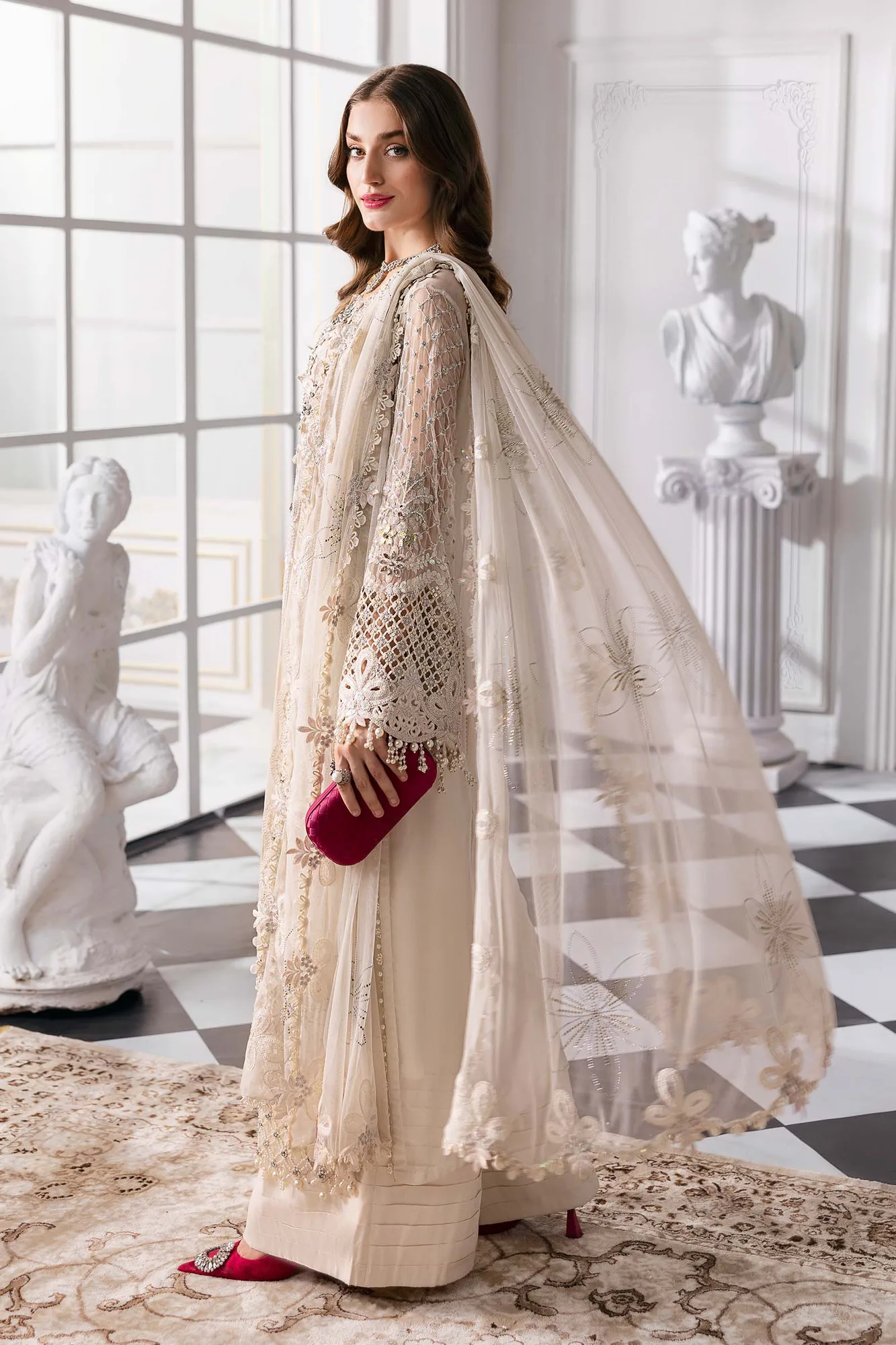 Maria B Embroidered 2025 Raw Silk – view 15 – Poshaq