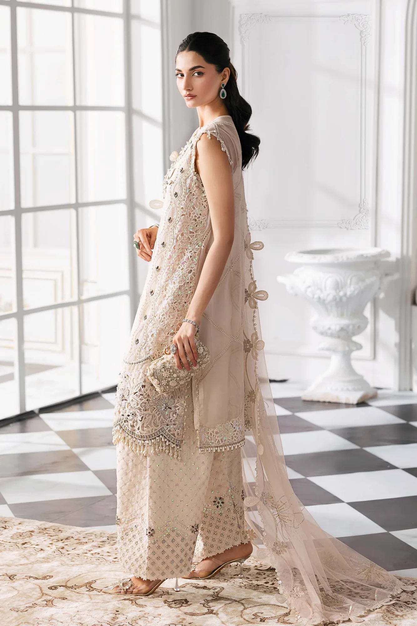 Maria B Embroidered 2025 Raw Silk – view 16 – Poshaq