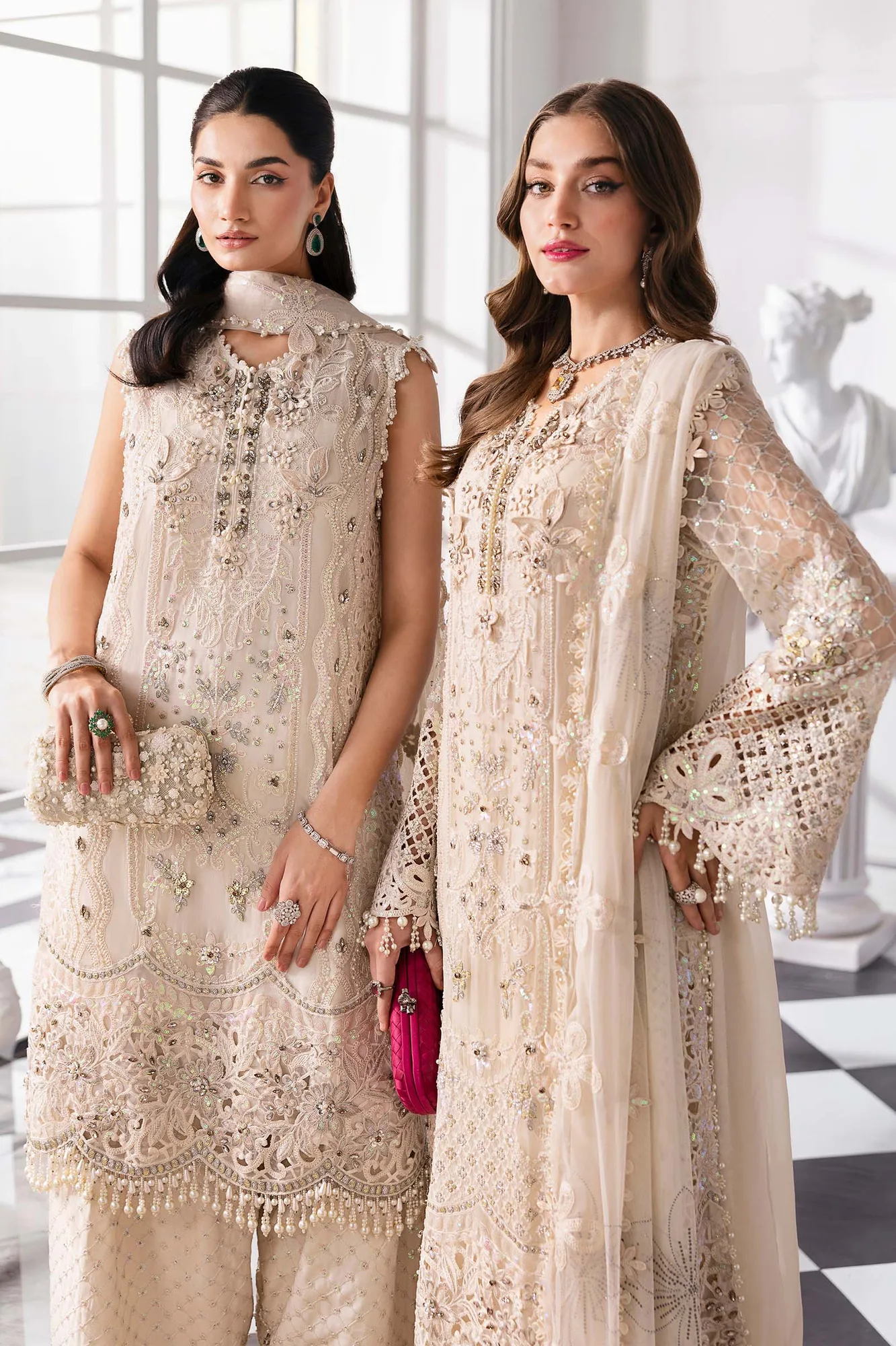 Maria B Embroidered 2025 Raw Silk – view 2 – Poshaq