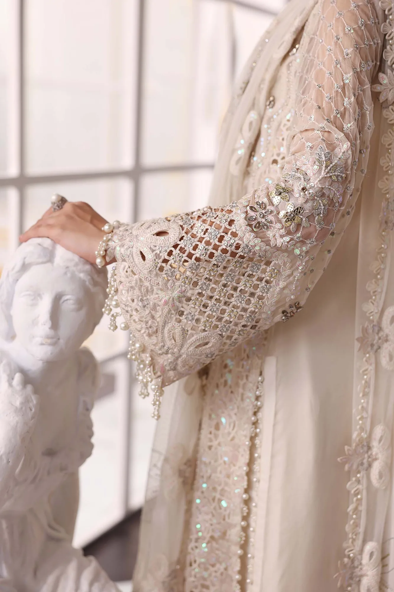 Maria B Embroidered 2025 Raw Silk – view 5 – Poshaq