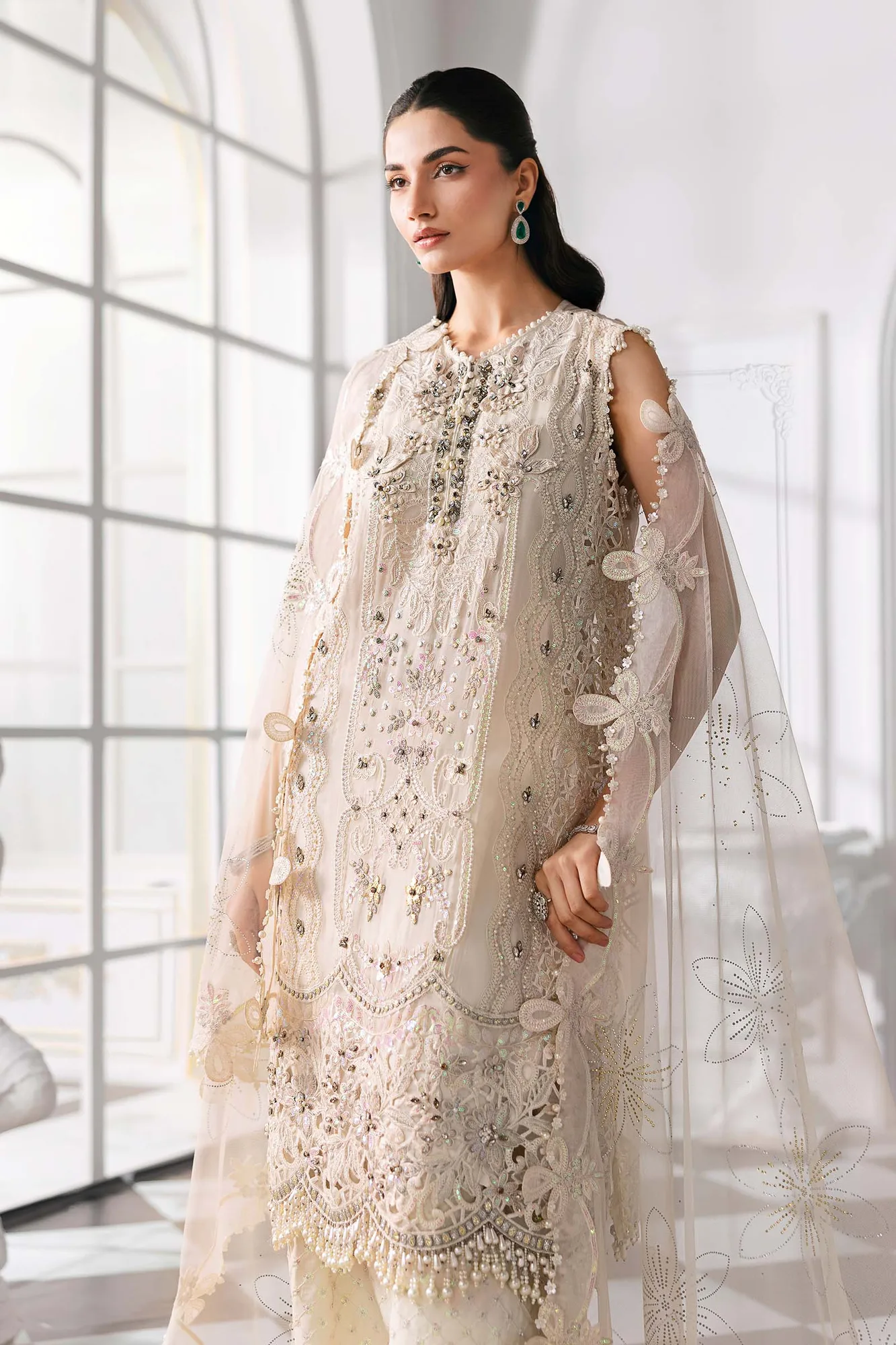 Maria B Embroidered 2025 Raw Silk – view 7 – Poshaq