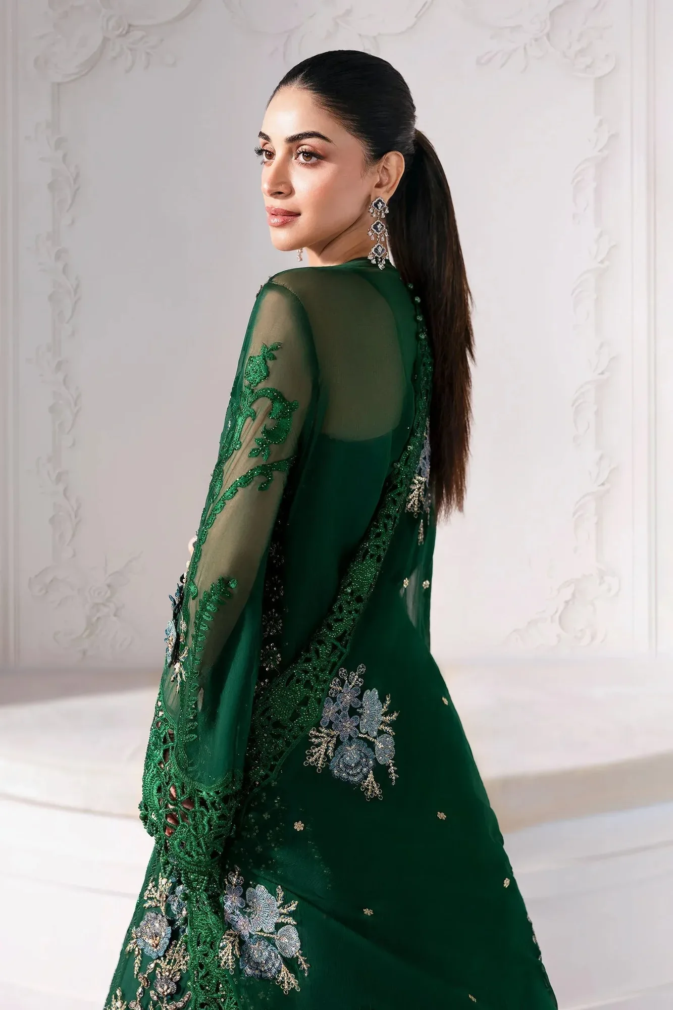 Maria B Embroidered 2025 Raw Silk – view 10 – Poshaq
