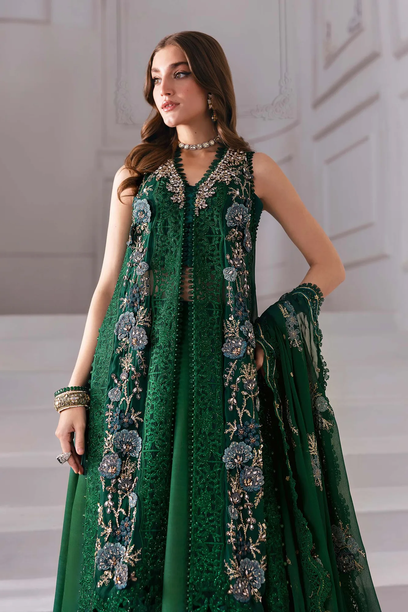 Maria B Embroidered 2025 Raw Silk – view 11 – Poshaq