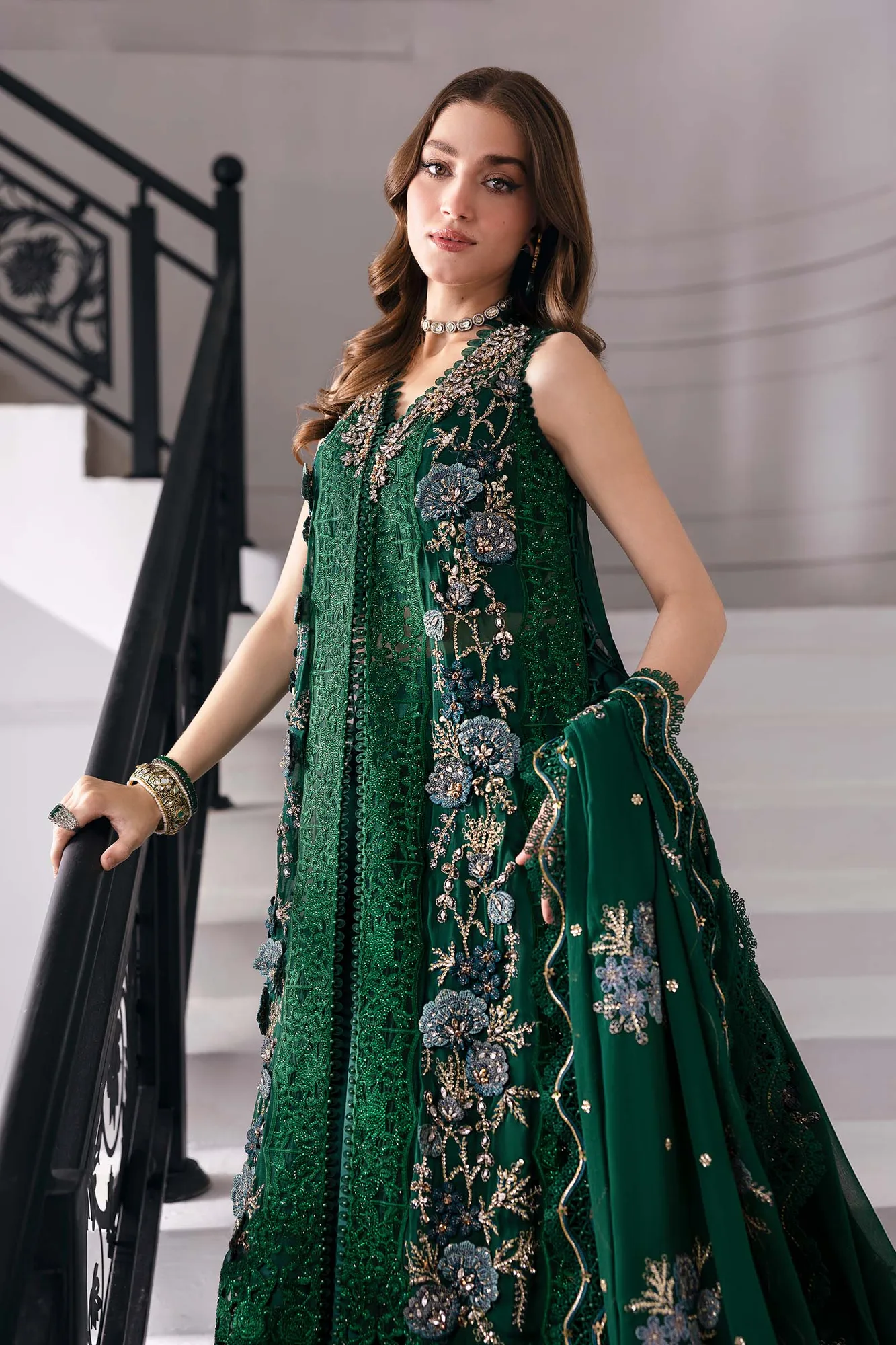 Maria B Embroidered 2025 Raw Silk – view 12 – Poshaq