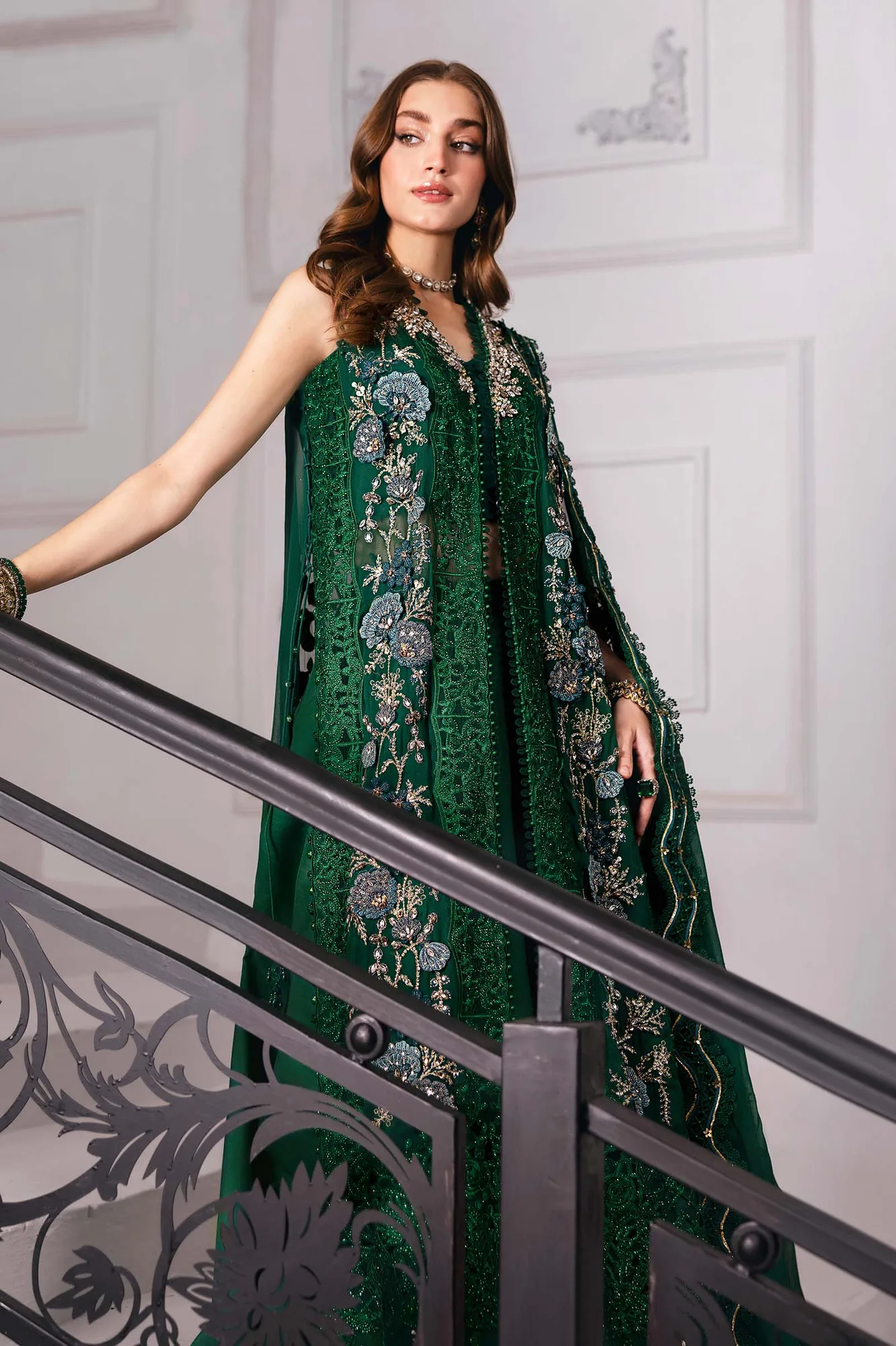 Maria B Embroidered 2025 Raw Silk – view 14 – Poshaq