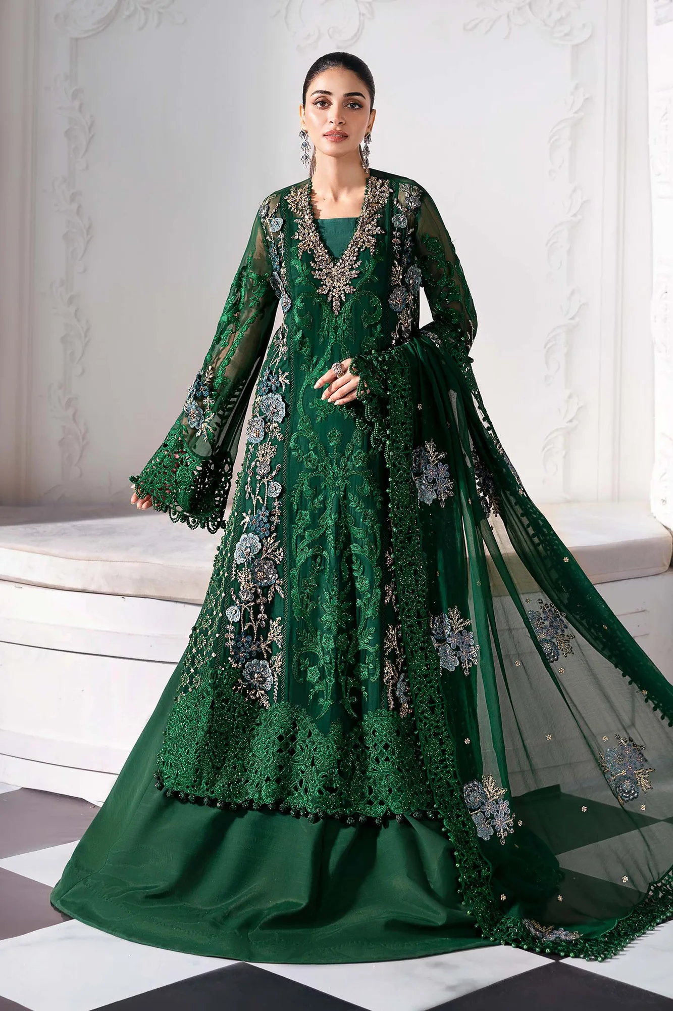 Maria B Embroidered 2025 Raw Silk – view 15 – Poshaq