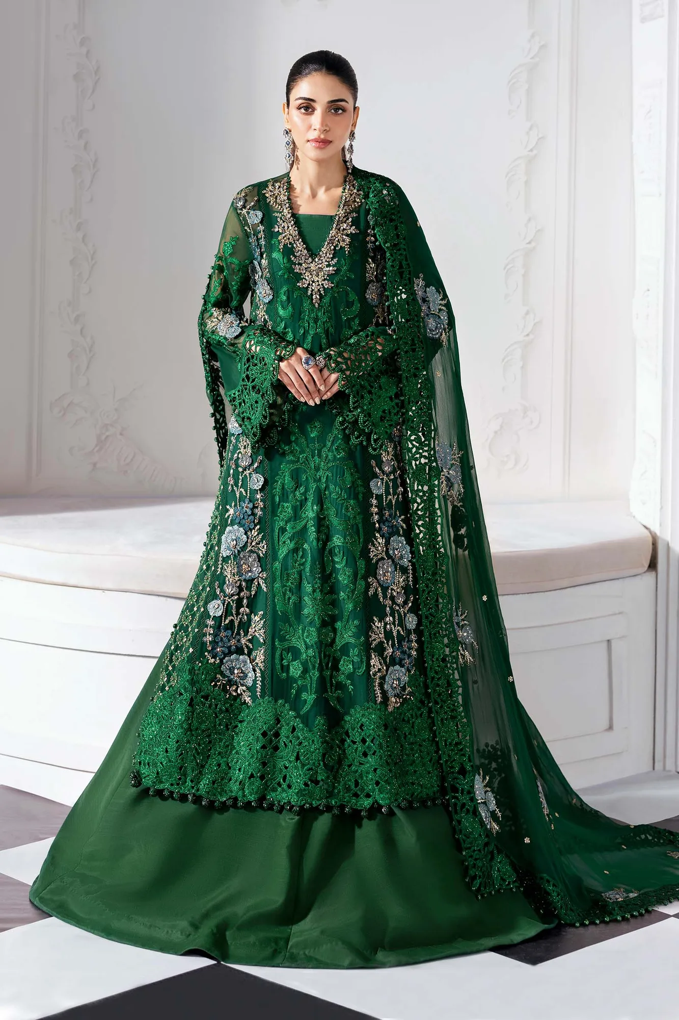 Maria B Embroidered 2025 Raw Silk – view 16 – Poshaq