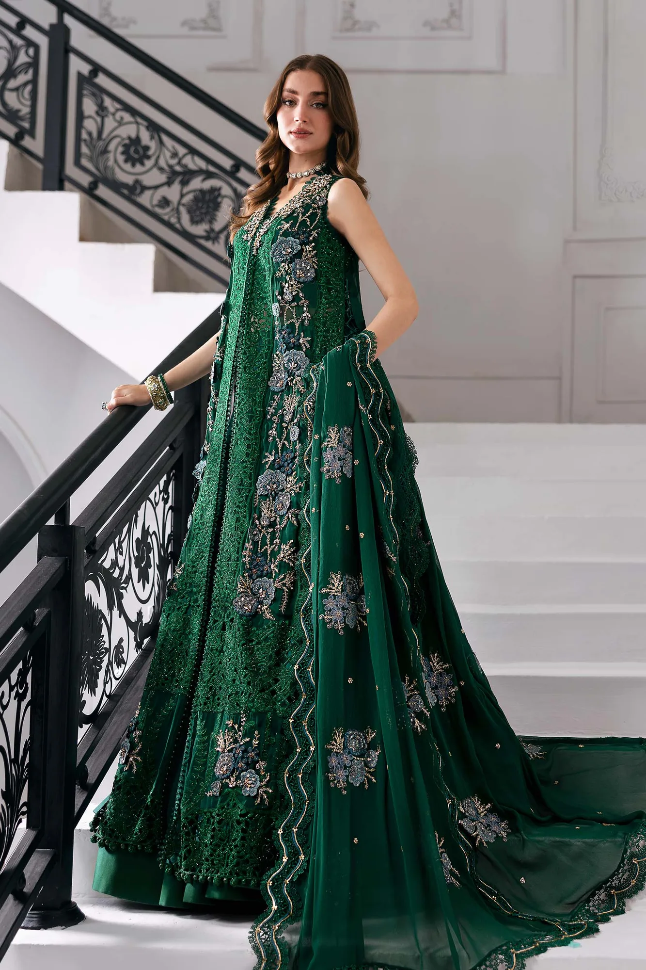 Maria B Embroidered 2025 Raw Silk – view 19 – Poshaq