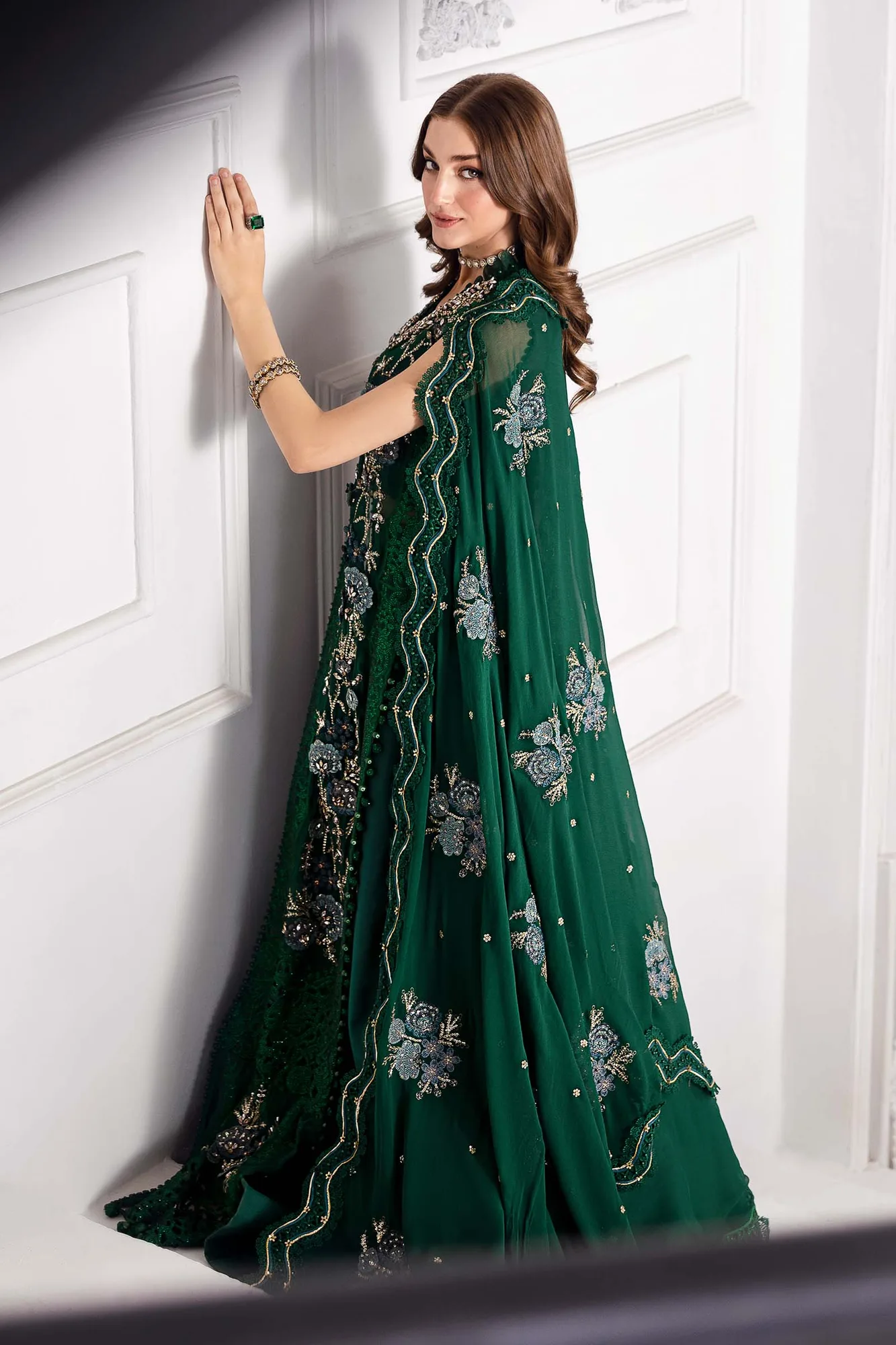 Maria B Embroidered 2025 Raw Silk – view 3 – Poshaq