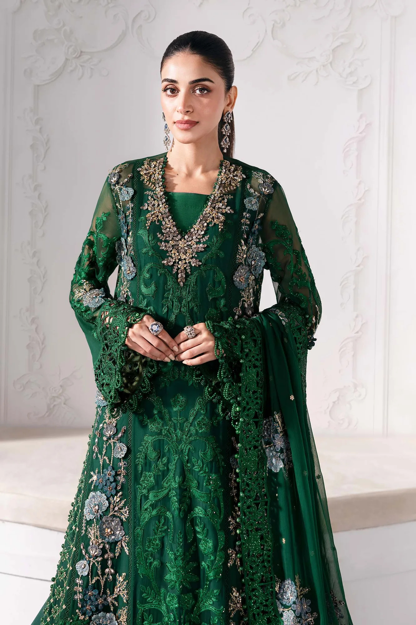 Maria B Embroidered 2025 Raw Silk – view 4 – Poshaq