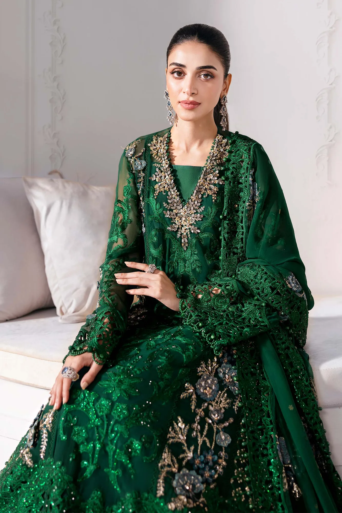 Maria B Embroidered 2025 Raw Silk – view 5 – Poshaq