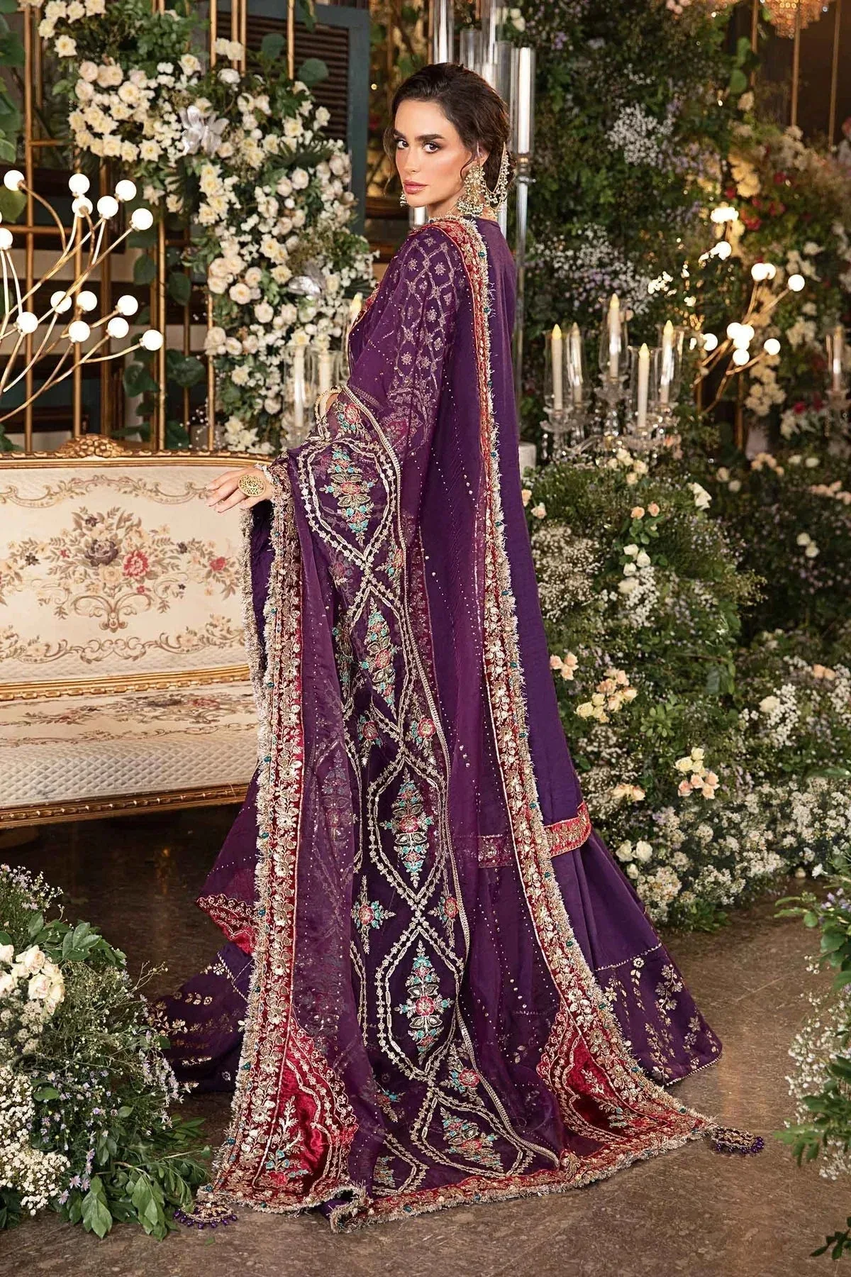 Maria B Embroidered Formals 24 Raw Silk – view 4 – Poshaq