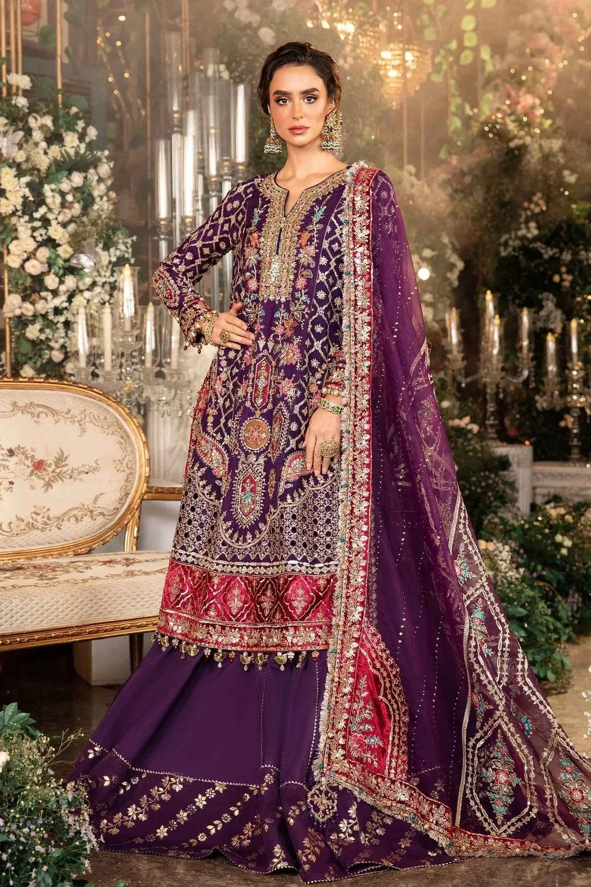Maria B Embroidered Formals 24 Raw Silk – view 9 – Poshaq
