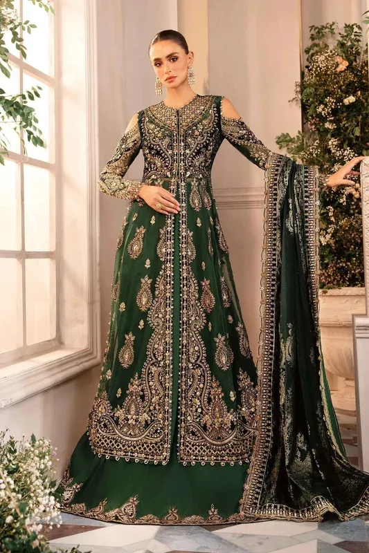Maria B Embroidered Formals 24 Raw Silk – view 1 – Poshaq
