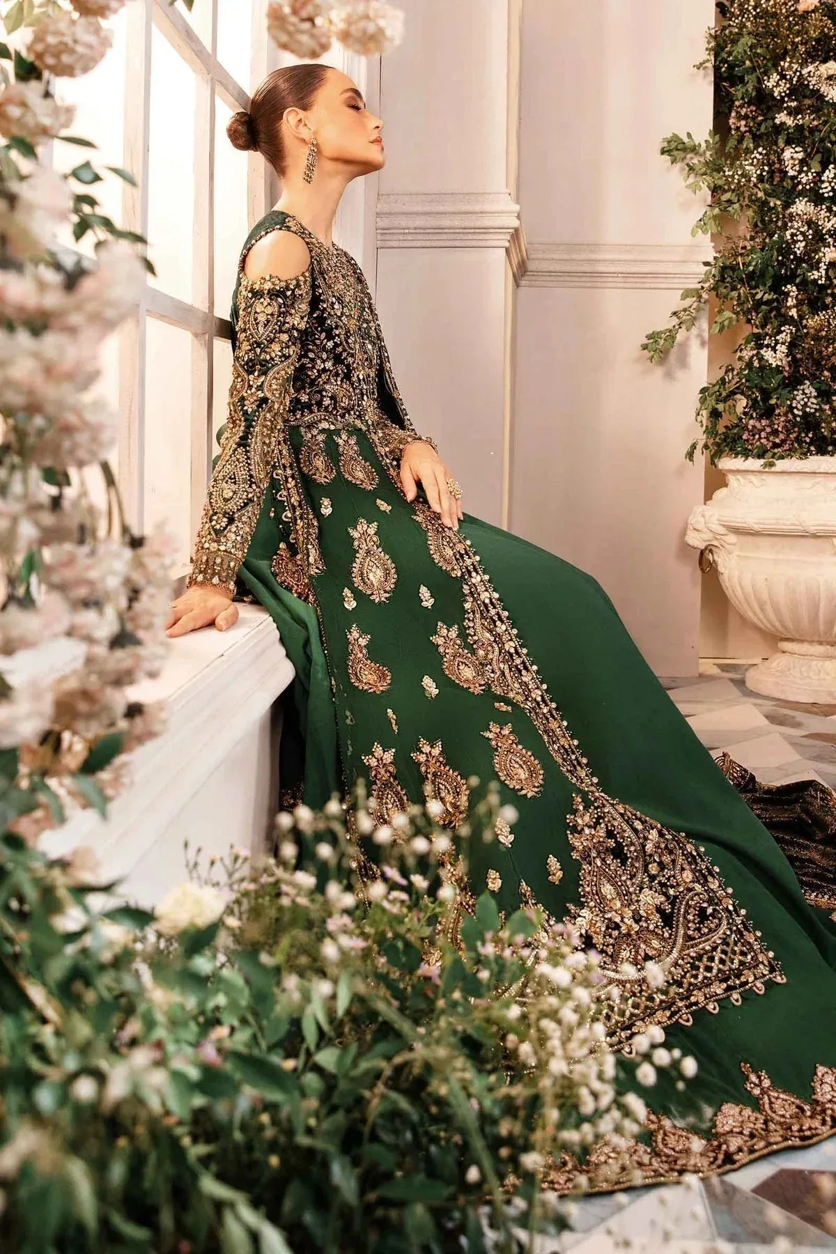Maria B Embroidered Formals 24 Raw Silk – view 11 – Poshaq