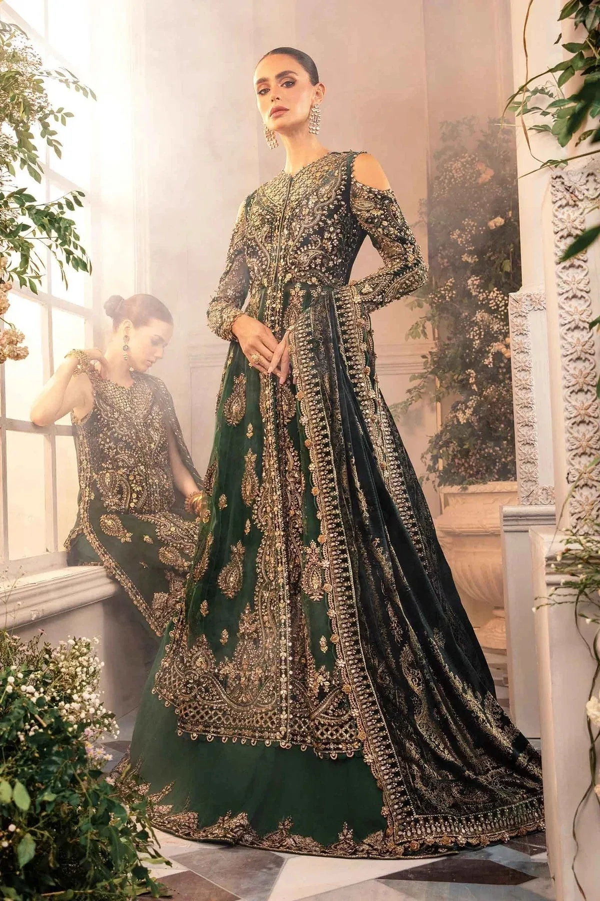 Maria B Embroidered Formals 24 Raw Silk – view 9 – Poshaq