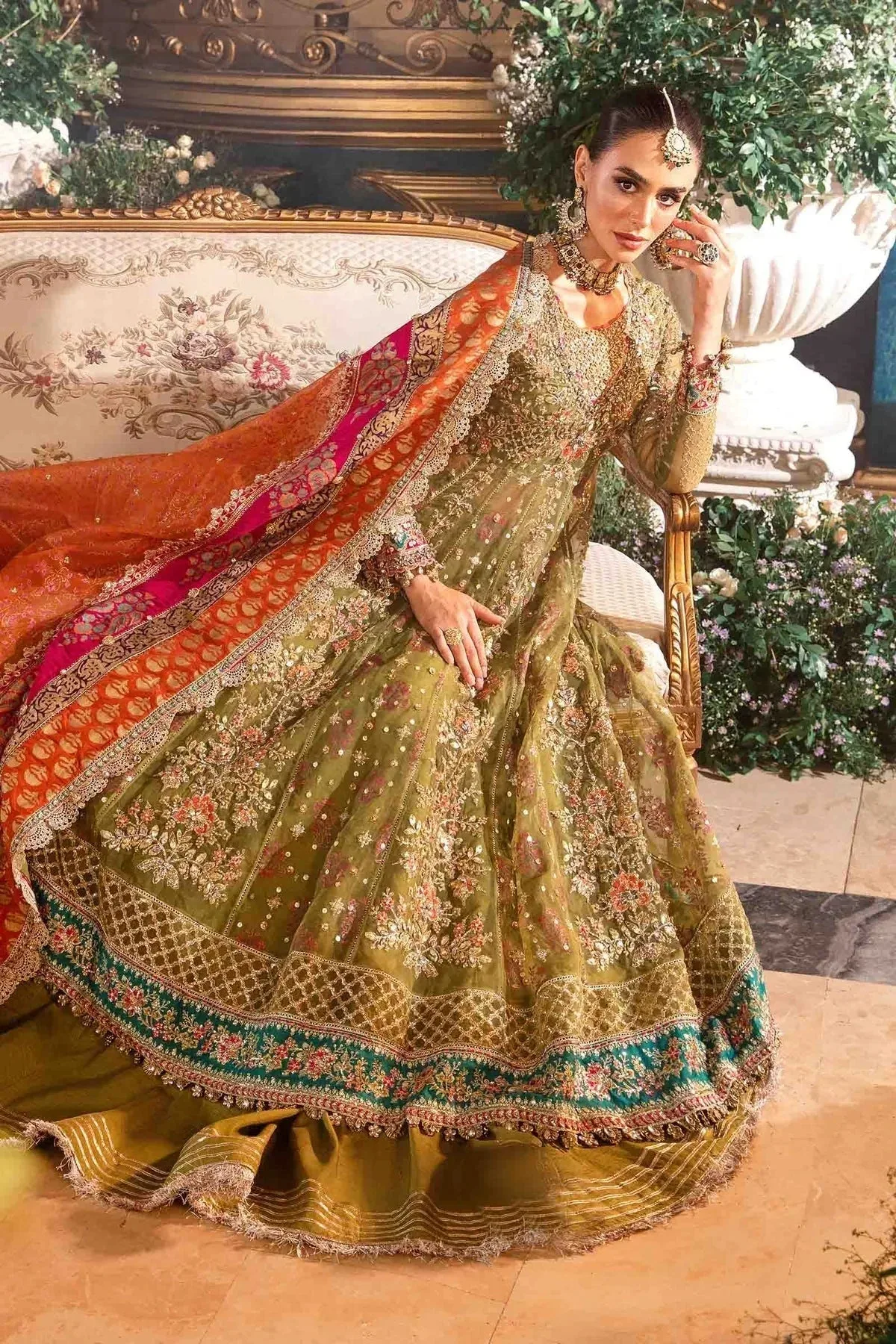 Maria B Embroidered Formals 24 Raw Silk – view 5 – Poshaq