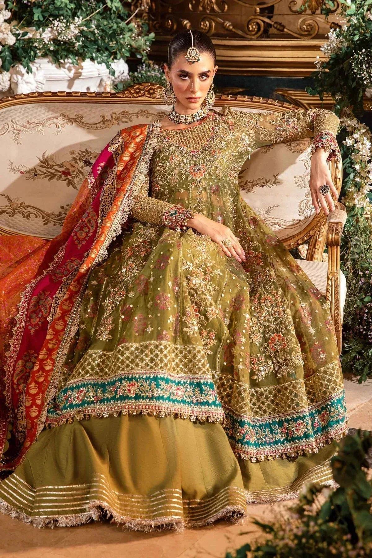 Maria B Embroidered Formals 24 Raw Silk – view 6 – Poshaq