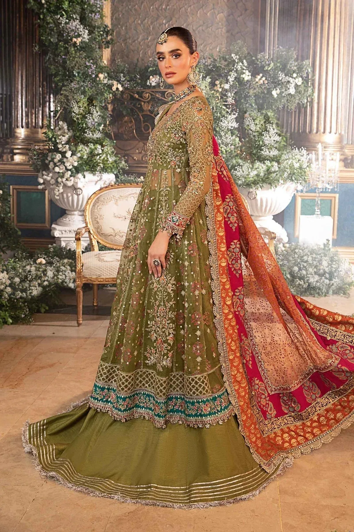 Maria B Embroidered Formals 24 Raw Silk – view 9 – Poshaq