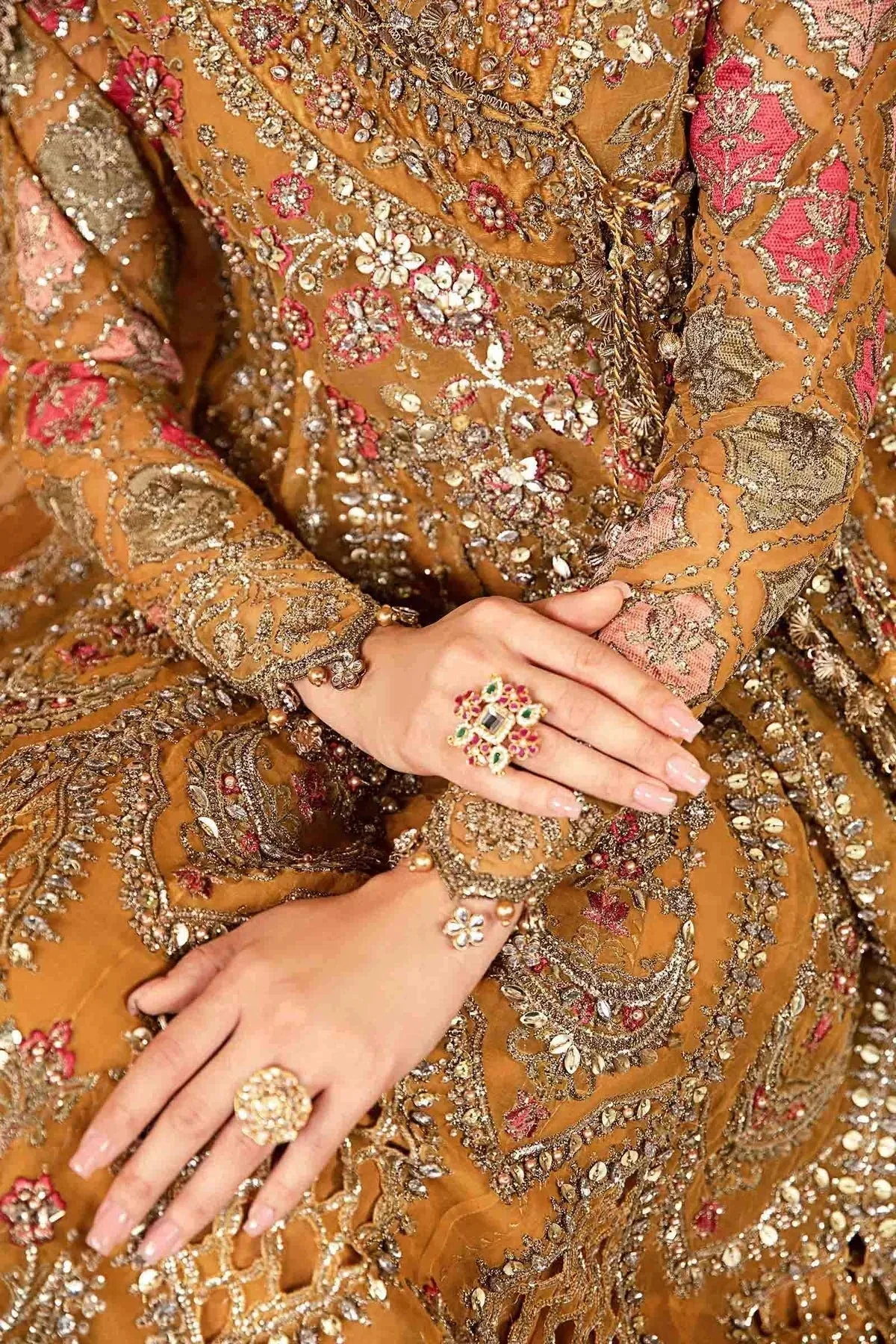 Maria B Embroidered Formals 24 Raw Silk – view 10 – Poshaq