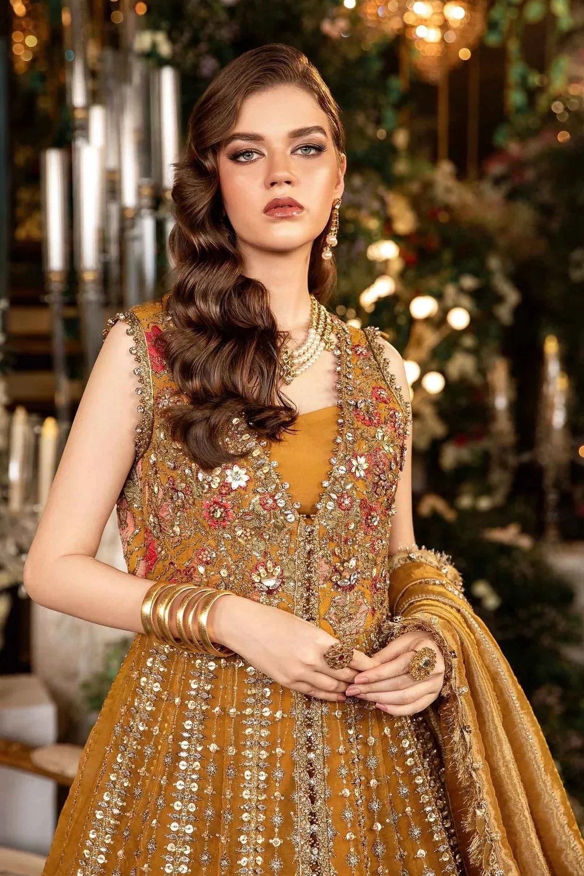 Maria B Embroidered Formals 24 Raw Silk – view 5 – Poshaq