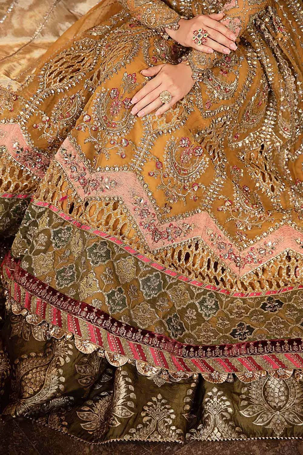 Maria B Embroidered Formals 24 Raw Silk – view 9 – Poshaq