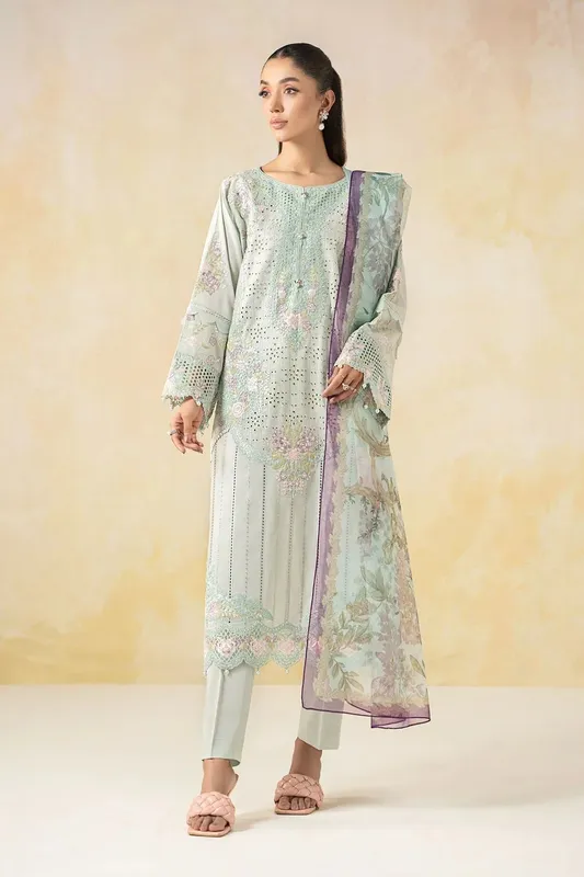 Maria B Formal Wears Blue Organza – view 1 – Poshaq