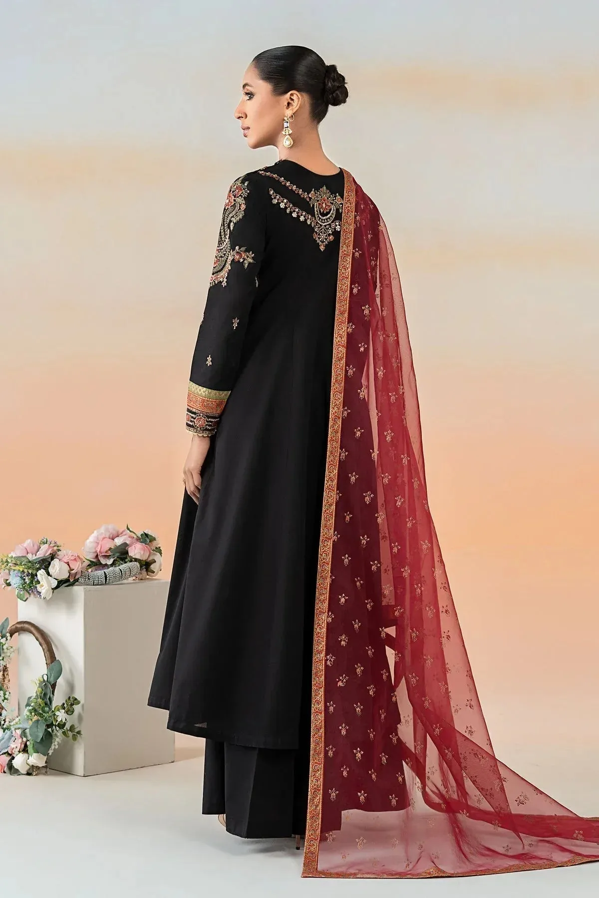 Maria B Formal Wears Black Organza – view 2 – Poshaq