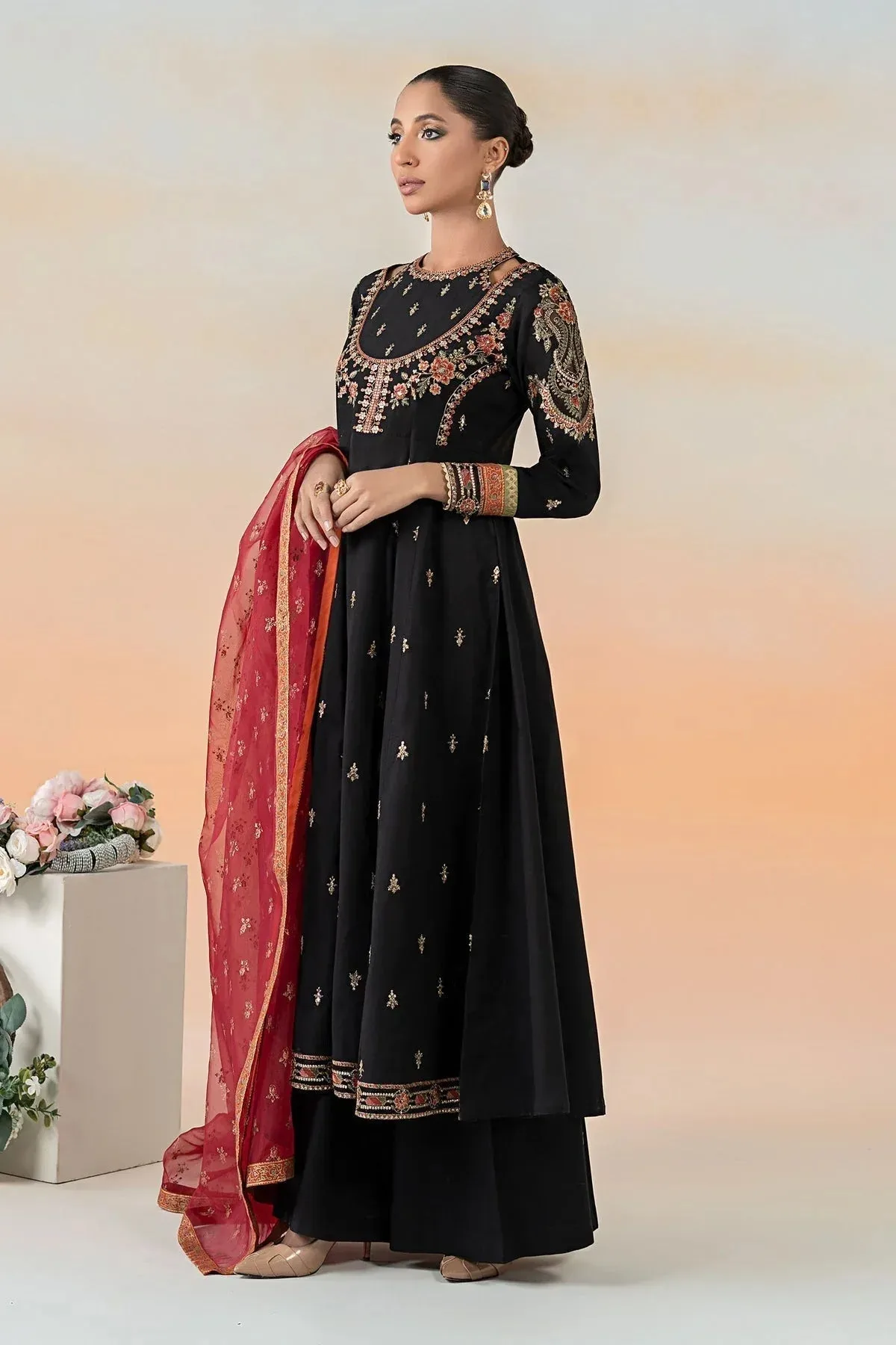Maria B Formal Wears Black Organza – view 5 – Poshaq