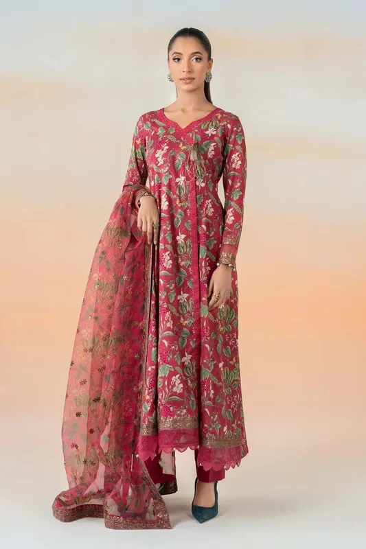 Maria B Formal Wears Pink Organza – view 1 – Poshaq