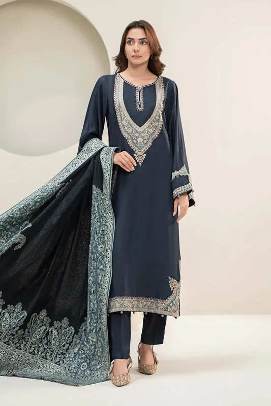 Maria B Formal Wears Blue Marina – view 1 – Poshaq