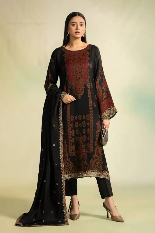 Maria B Formal Wears Black Organza – view 1 – Poshaq