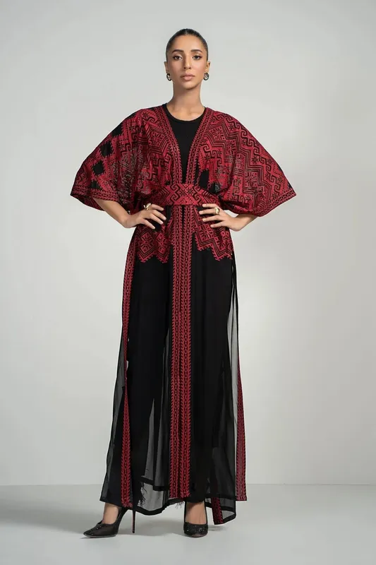 Maria B Formal Wears Black Georgette – view 1 – Poshaq